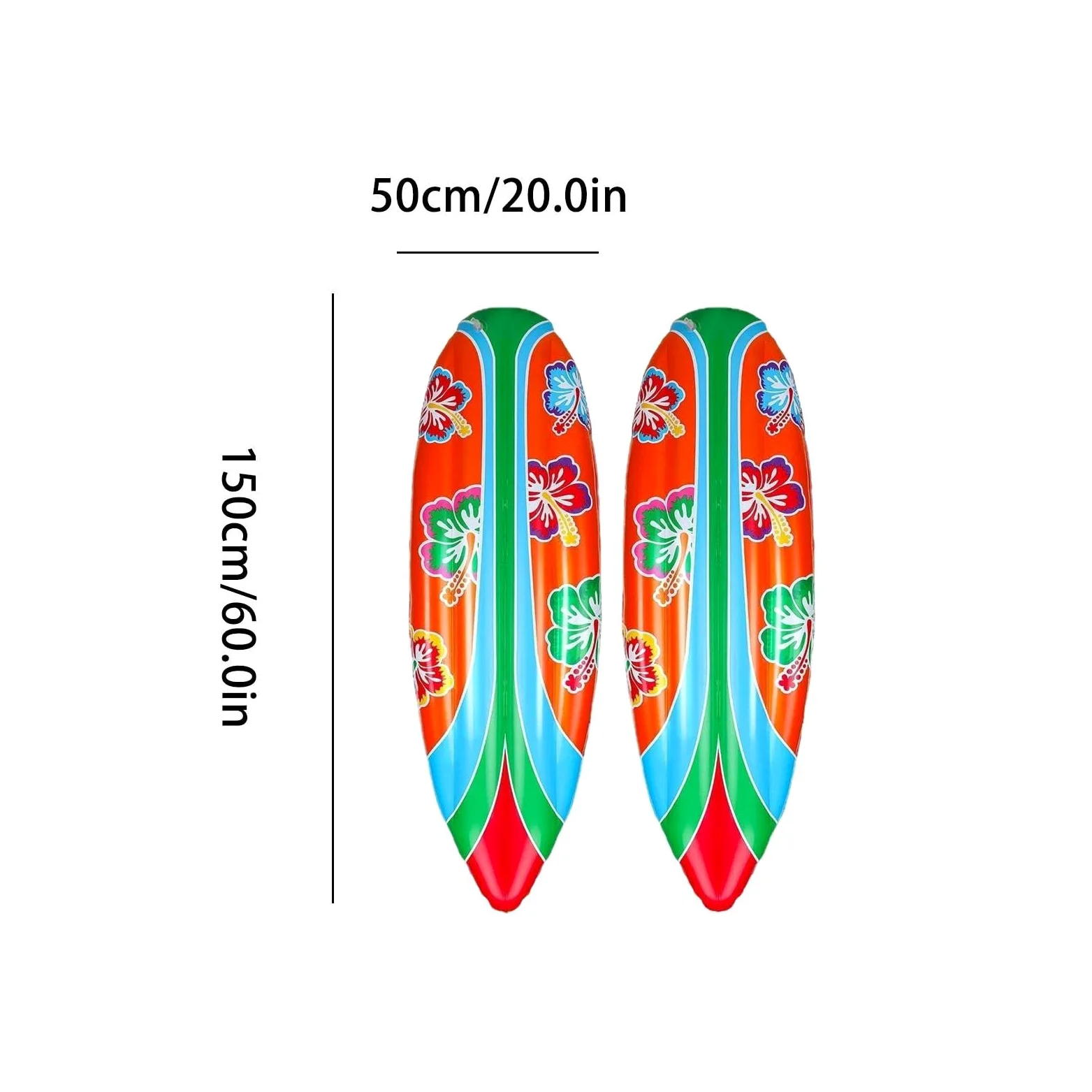 Tabla De Surf Hinchable Juguete Acuático Portátil, Set De 2 Piezas | Tabla Surf Para Niños para Playa de Verano, Piscina al Aire Libre, Decoración para , Patio y Juegos