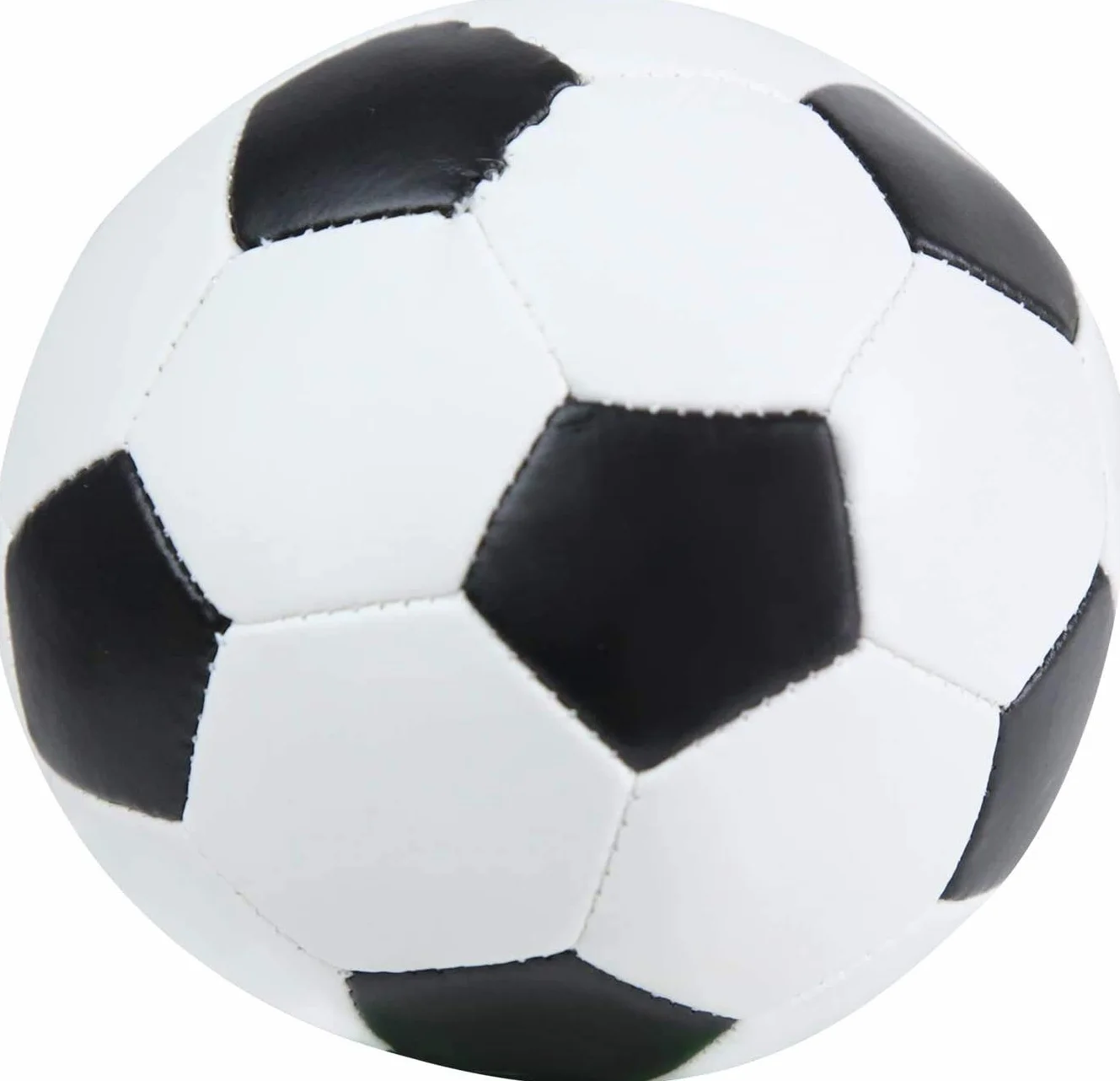 LENA - Deportes Blando Balones de Futbol 3-Piezas Set por 12+ Meses Niños, 13 cm Diámetro, Blanco/Negro
