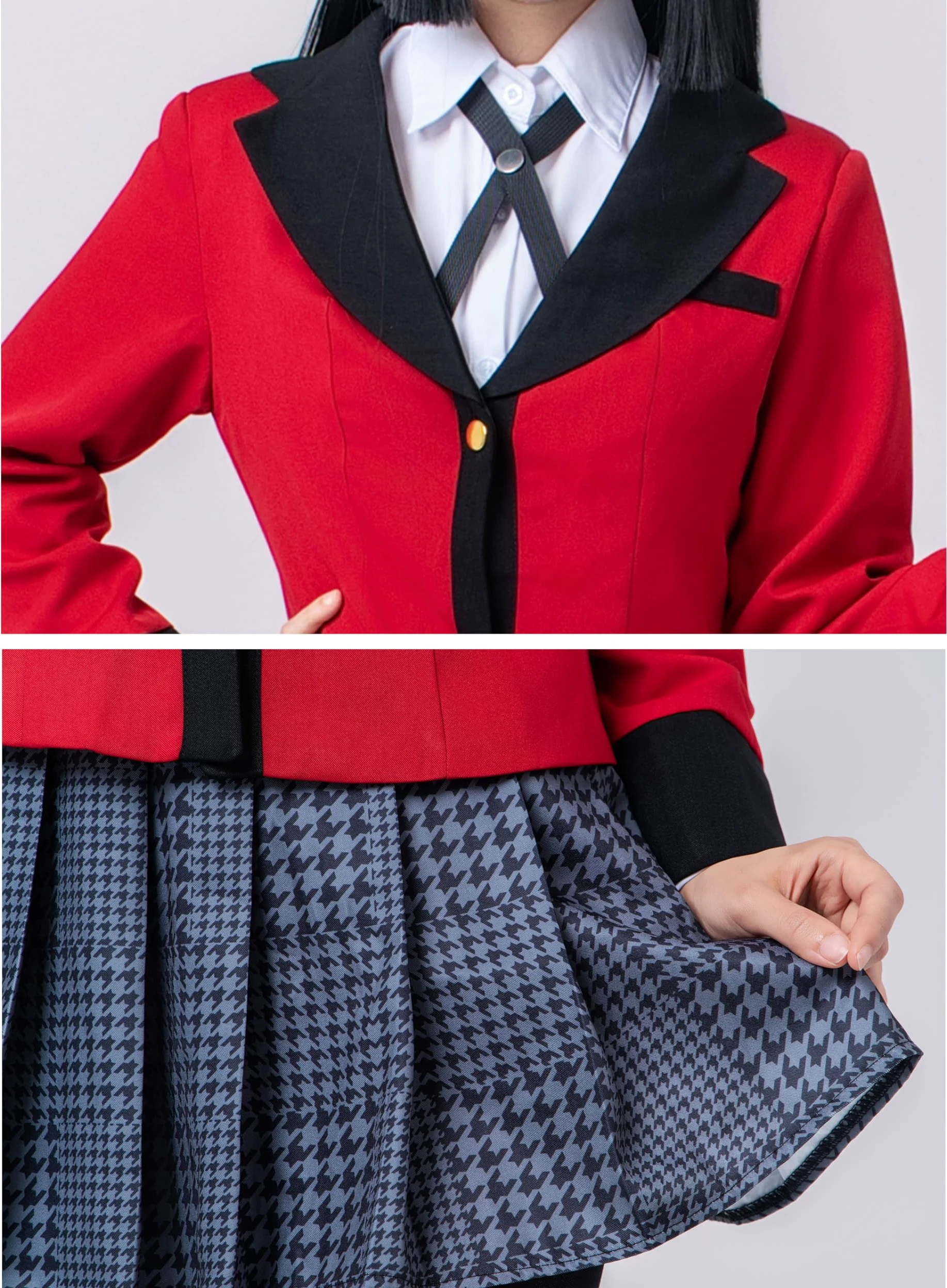 OSIAS Anime Kakegurui Jabami Yumeko Disfraz de Cosplay