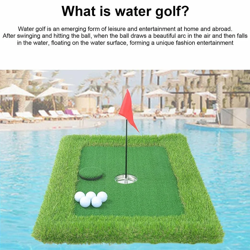 Pool Floating Golf Green, 43 * 16 * 16 Pool Floating Green Juego de Patio Trasero Al Aire Libre Summer Pool Yard Floating Green Game