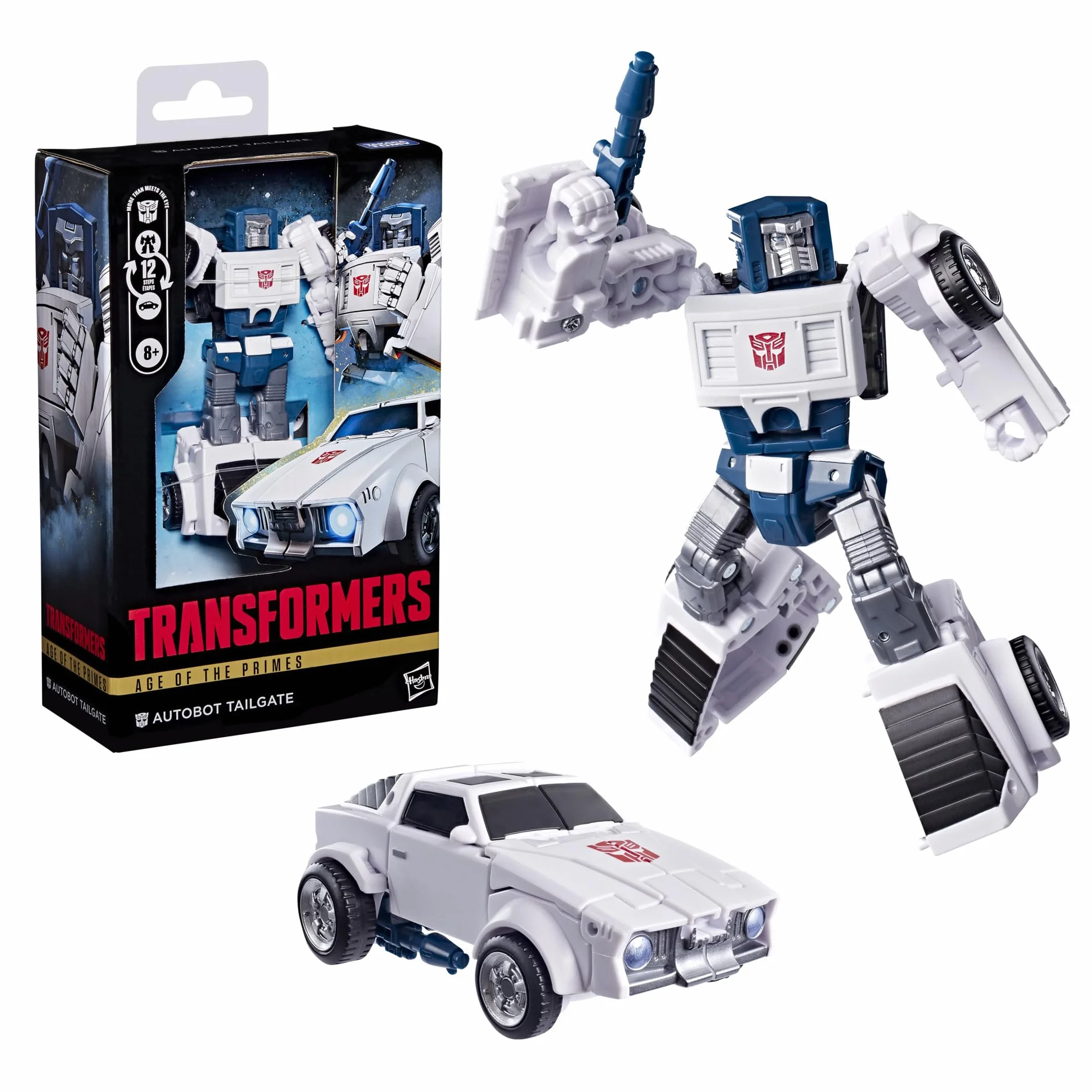 Transformers Age of The Primes, Autobot Tailgate Clase de Lujo, Figura de acción Convertible de 13 cm, Juguetes Robots, A Partir de 8 años