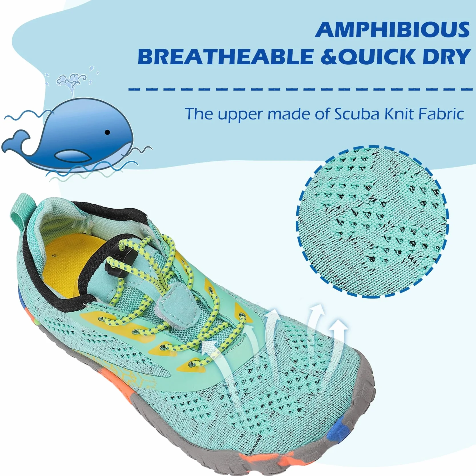 DimaiGlobal Calzado Descalzos Niñas Niños Zapatillas de Trail Running Barefoot Zapatos de Agua Transpirable Antideslizante