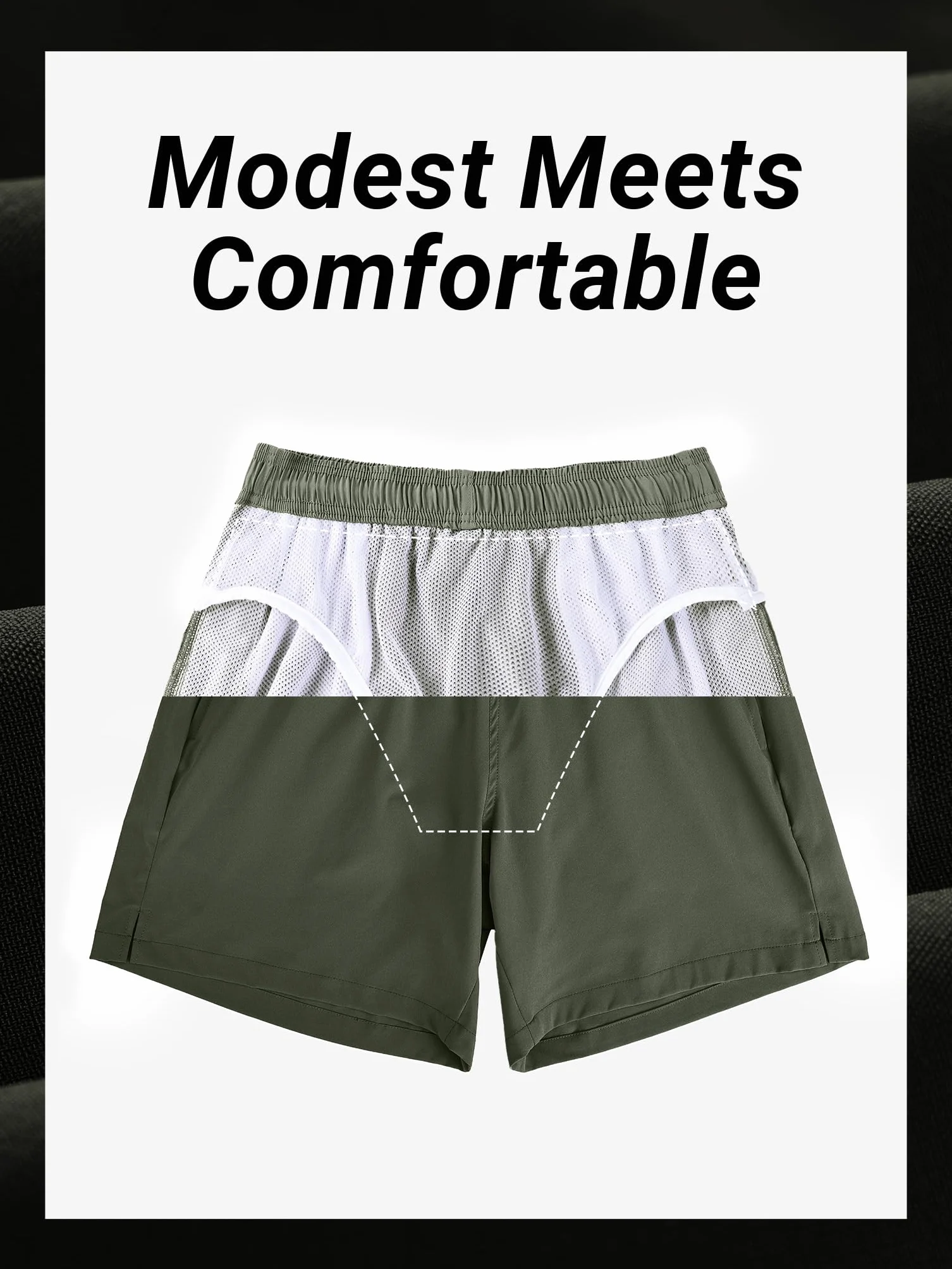 Bañador Hombre 2 en 1 Secado Rápido Forro Malla Cordón Ajuste Playa Impermeable Piscina Verano