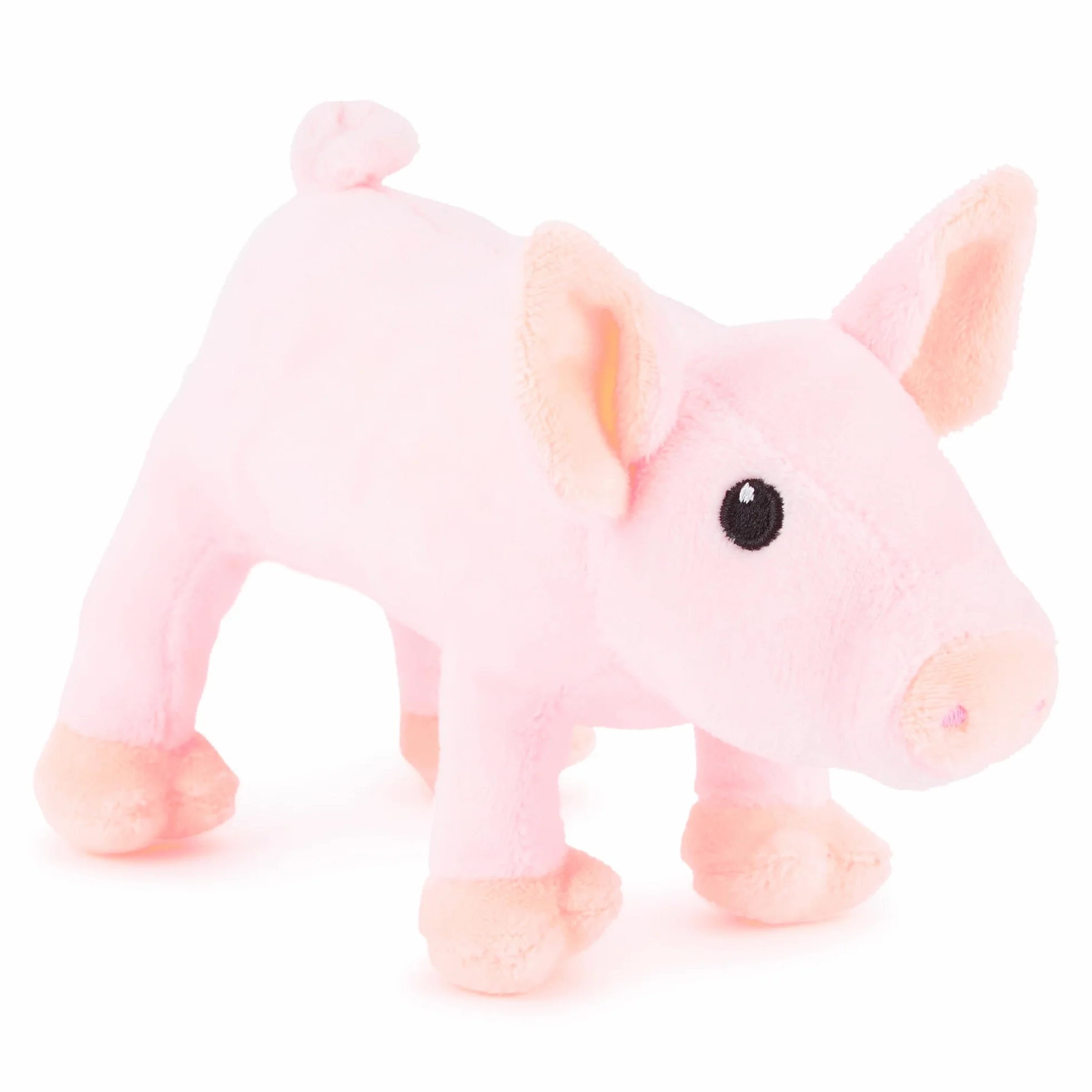 Zappi Co Peluche de Cerdito 100% Reciclado (14cm de Largo) Colección de Animales Suaves, acogedores y ecológicos para el Primer niño recién Nacido