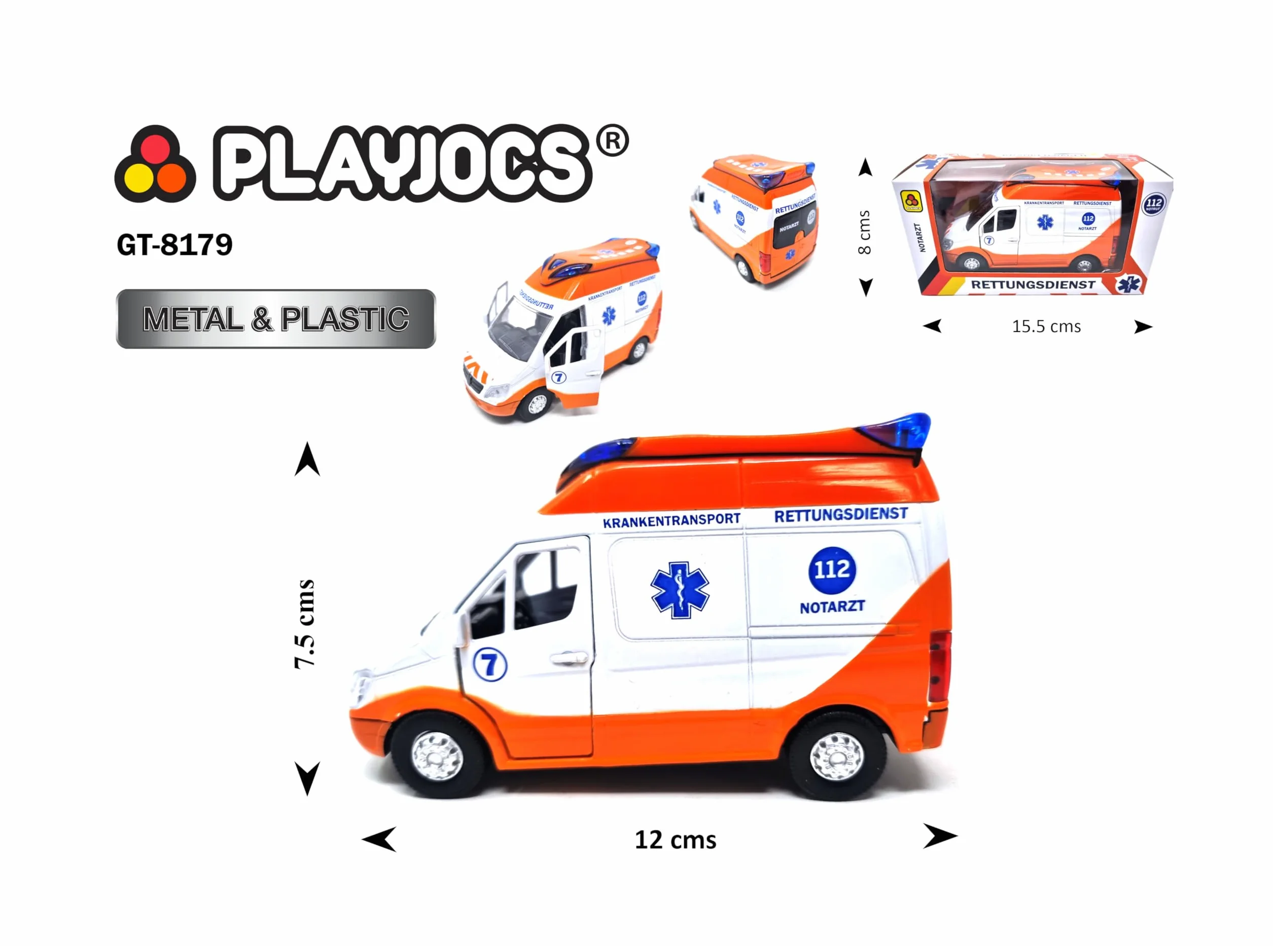PLAYJOCS GT-8179 Ambulancia Alemana