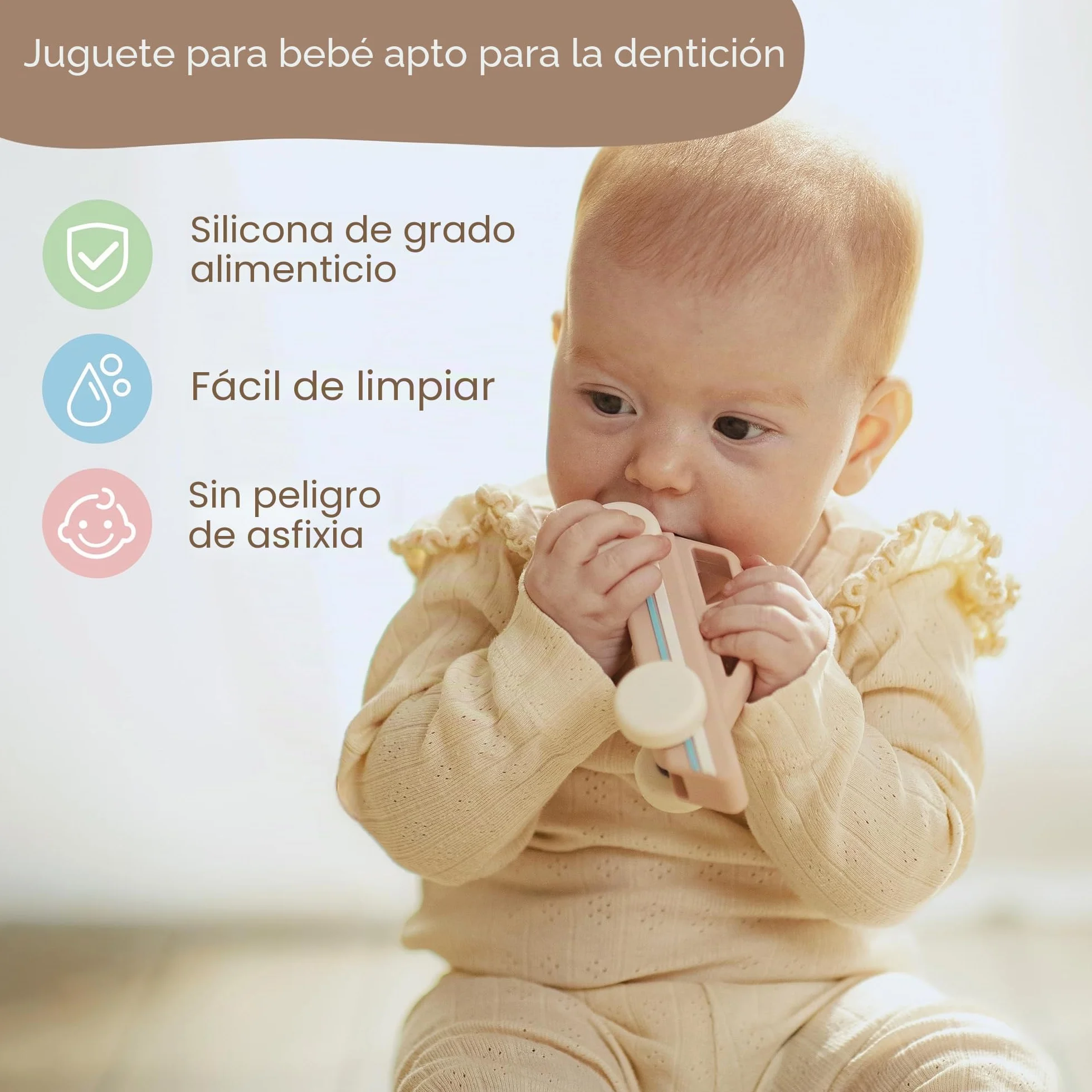 Moonkie Roll & Go Coches para Niños, Paquete de 3, Coches Juguete Silicona Blanda, Regalo Niño 6 Meses+ 1 2 3 Años, Mordedor Bebe, Juguetes Montessori, Coches para Bebes sin BPA, para Casa y Viaje