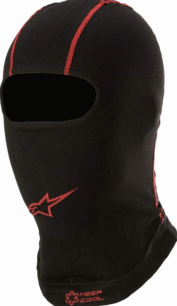 Alpinestars KX V2 Balaclava Black Red Face Hood Outdoor Sports Cycling Motorcycle Driving One Size