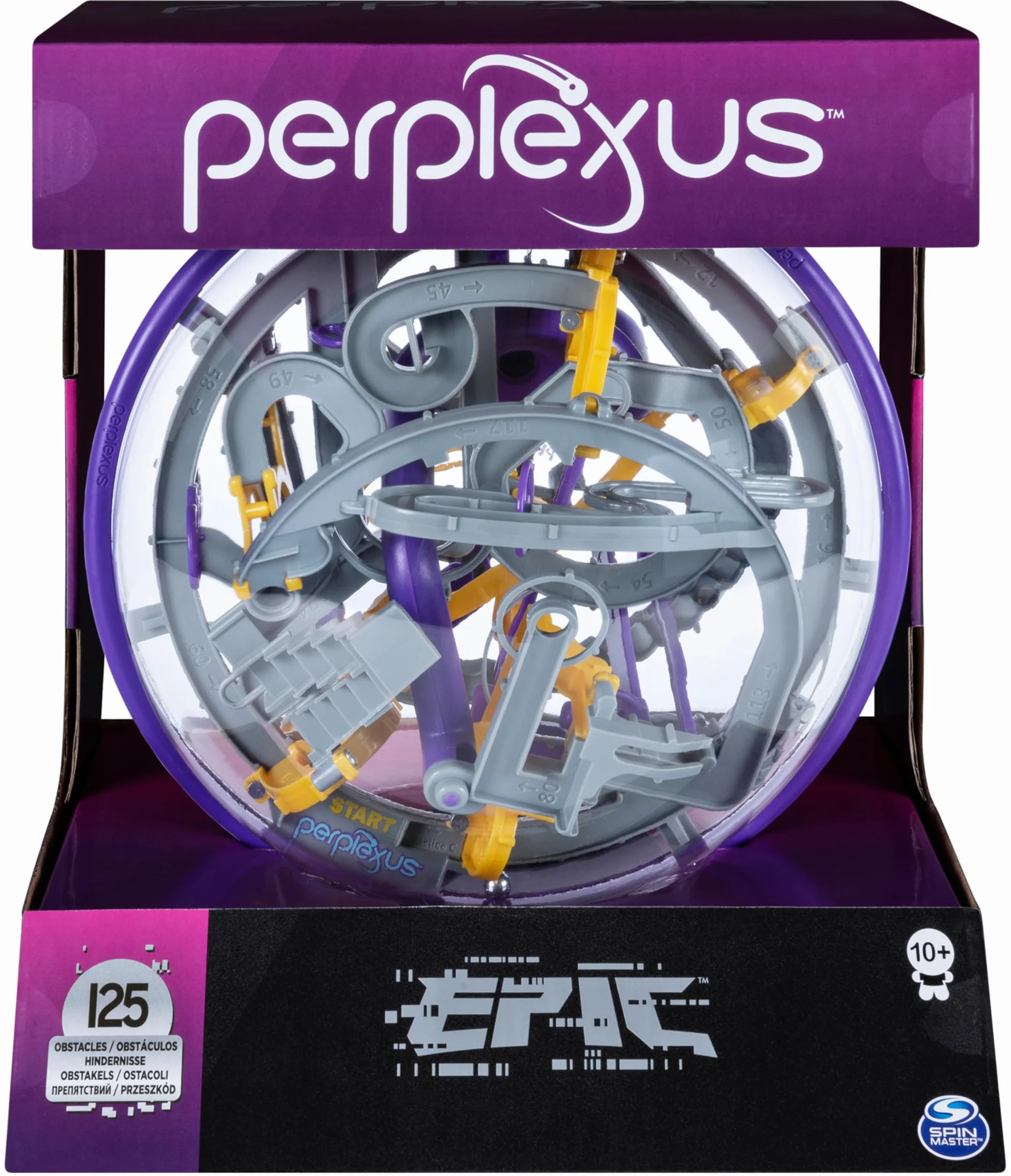 Perplexus - Rompecabezas Perplexis Epic: Bola Laberinto 3D con 125 Obstáculos - Juguetes Niños 8 Años + - Regalo Niño 8 Años +