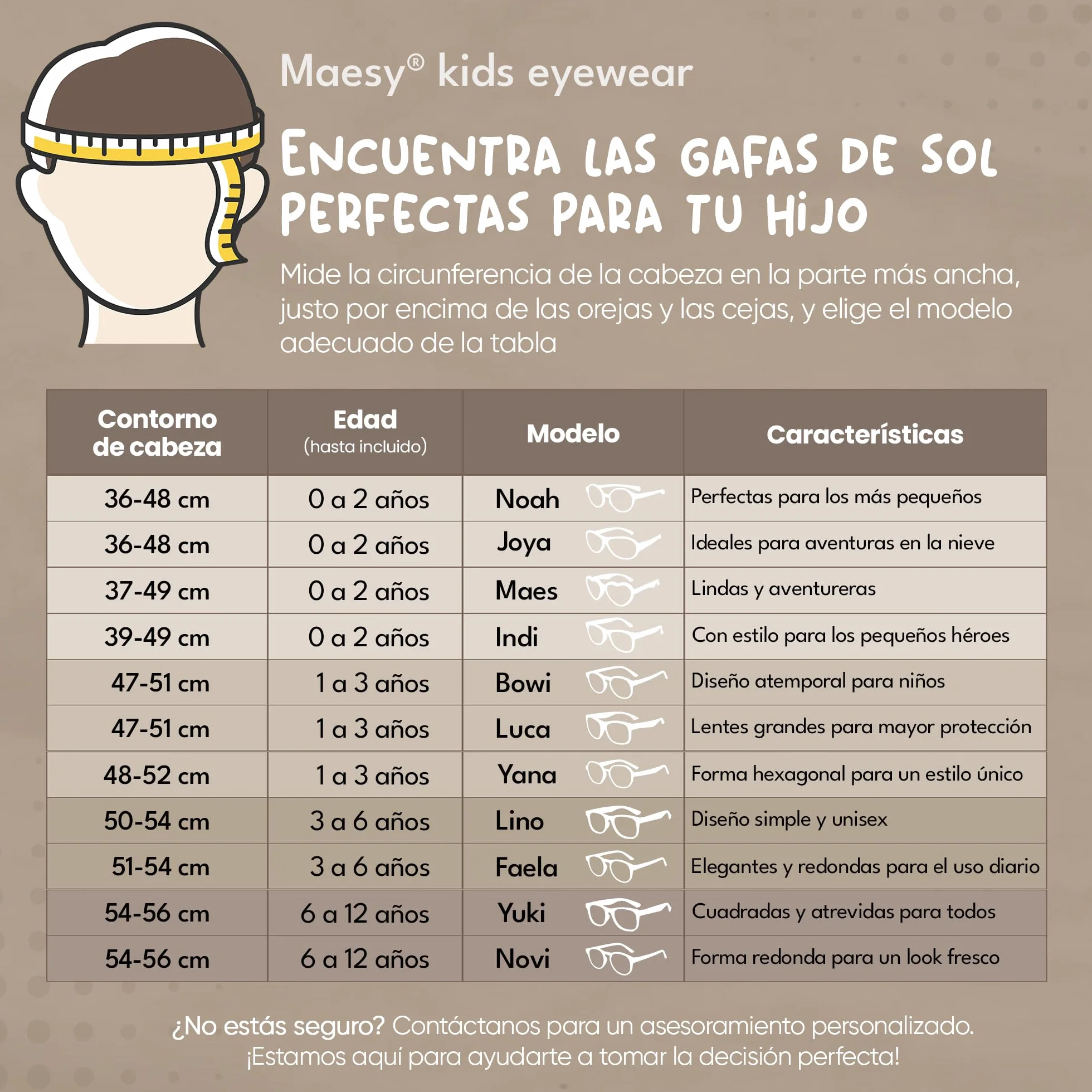 Gafas de Sol Polarizadas UV400 para Bebé y Niño 1-3 Años Montura Flexible Bowi
