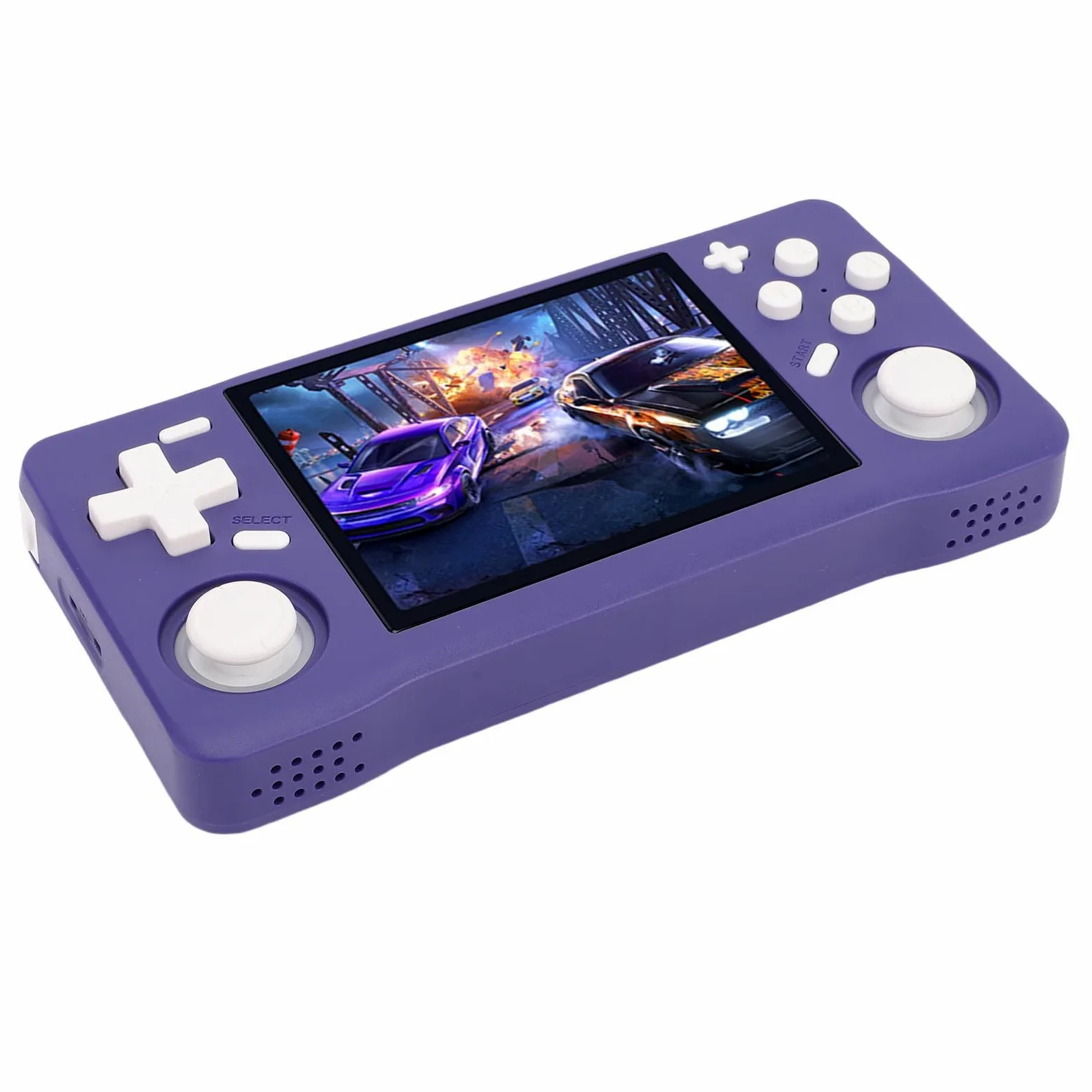 Ausla Consola de Juegos Portátil Retro, Consola de Juegos Portátil ABS con Pantalla HD de 3,5 Pulgadas 640x480, RK3326 64 bits A35, Batería de 4000 MAh, para Fanáticos de los Retro a Casa de Viaje