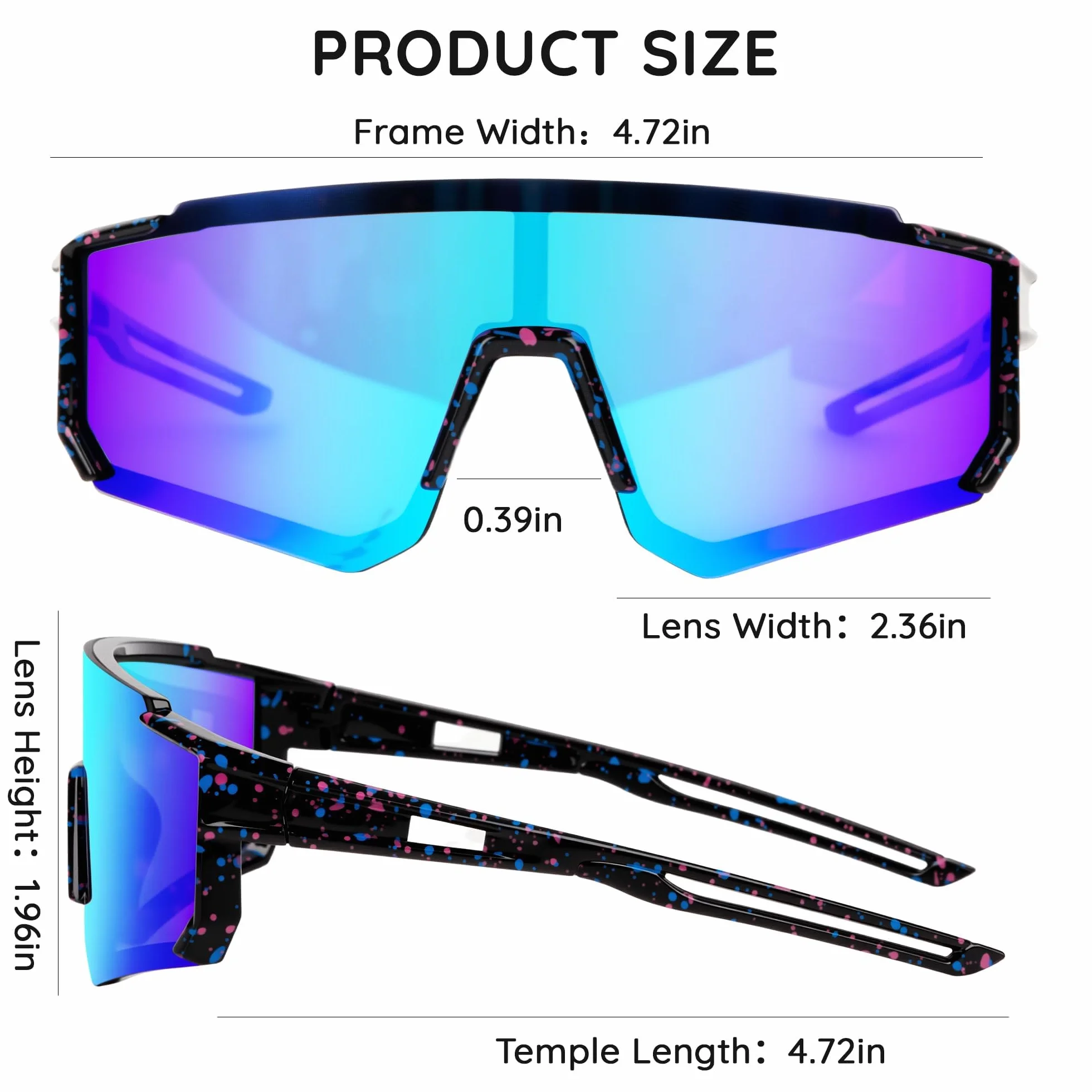 Gafas Ciclismo Niño Gafas de Sol Infantiles Protección UV 400 para Deportes al Aire Libre