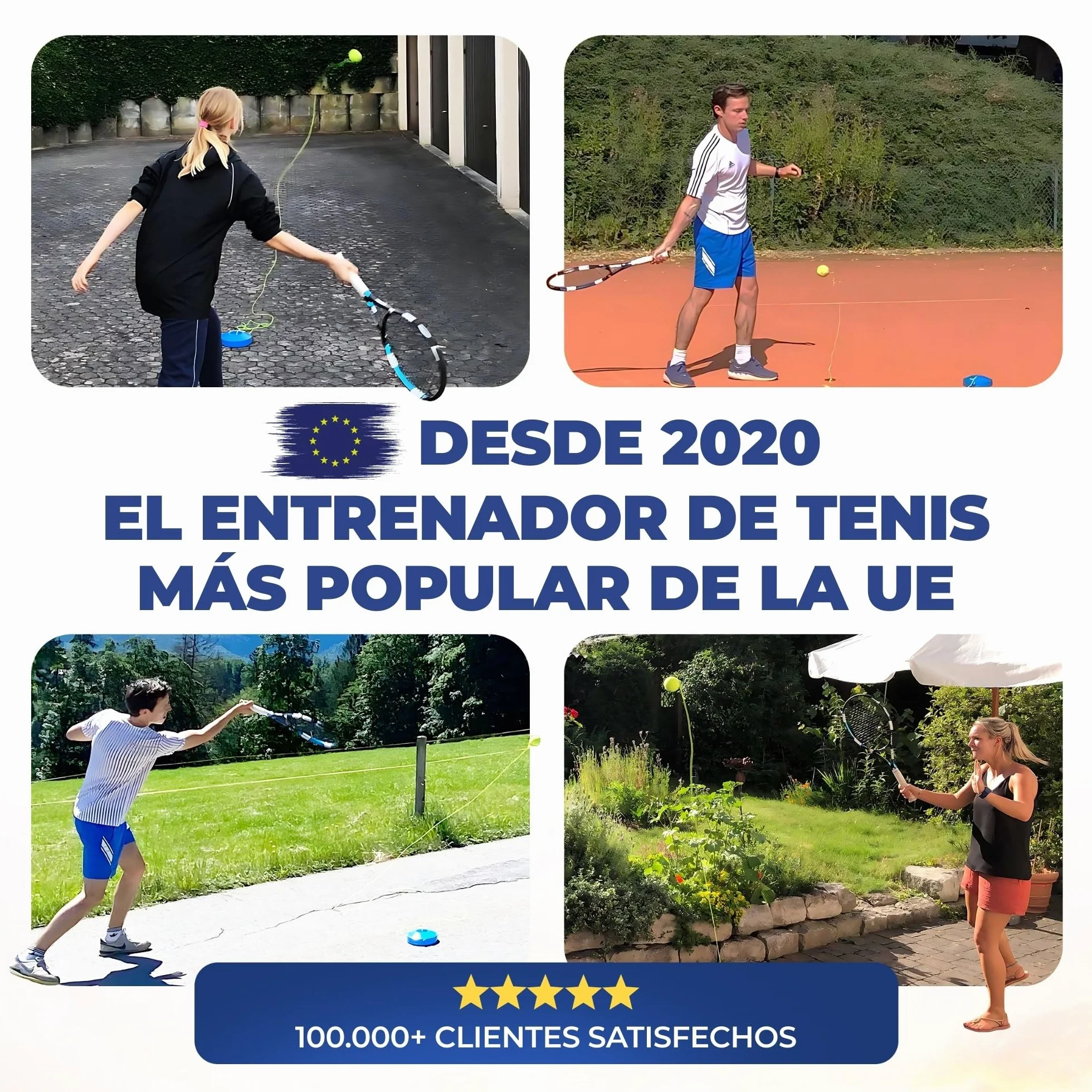 MOVEMATE Dispositivo de Entrenamiento de Pádel/Tenis con Pelota Wilson® | Equipamiento Deportivo para Exteriores