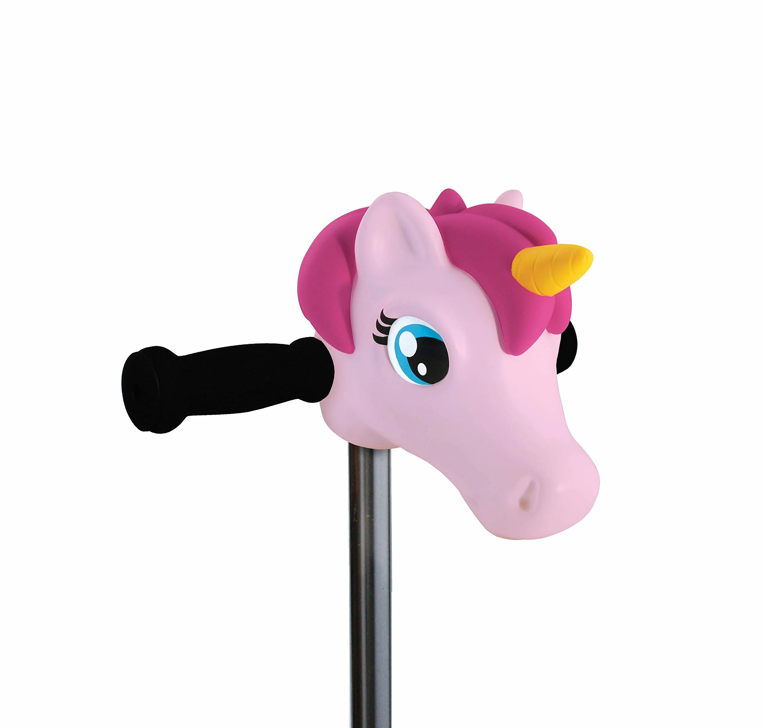 Scootaheadz - Cabeza de Unicornio para Patinete - Accesorios para Patinete Infantil - Regalo para Niñas - Se Adapta a la mayoría de los patinetes de 2 y 3 Ruedas para niños -Rosa Claro