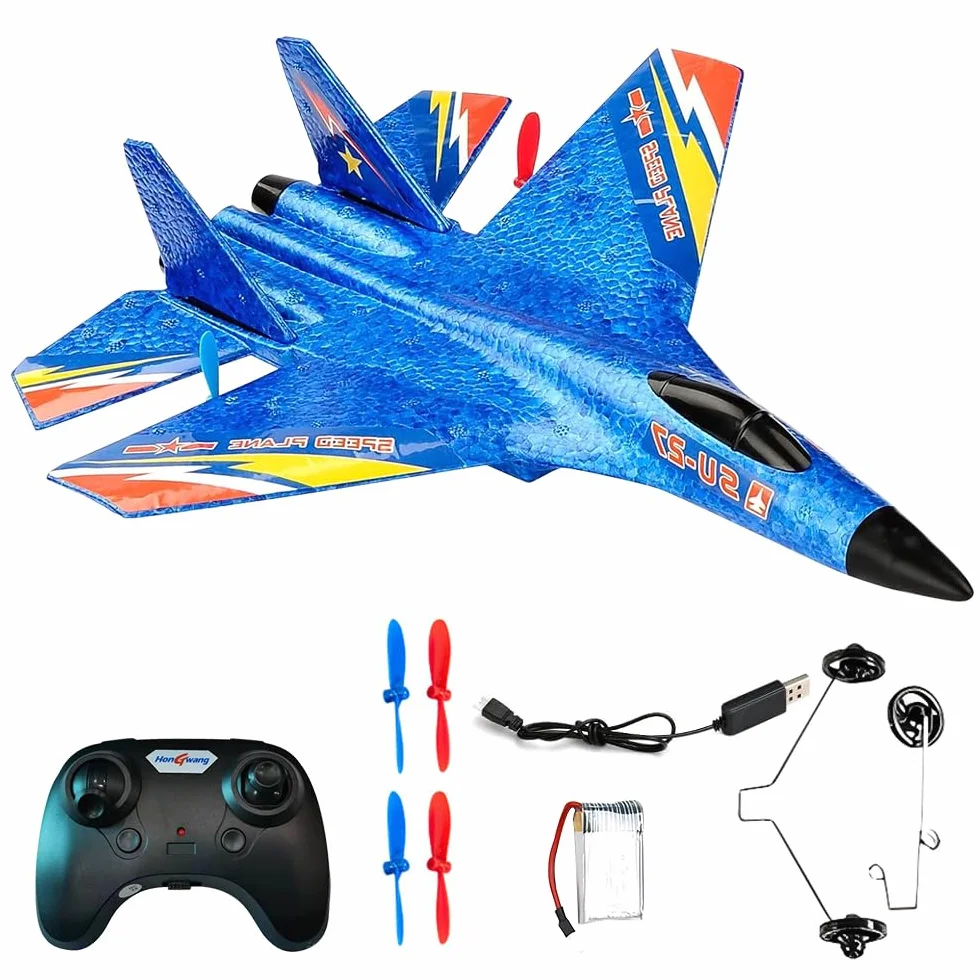 Avión RC SU37 2.4GHz - Modelo de Control Remoto para Niños y Novatos