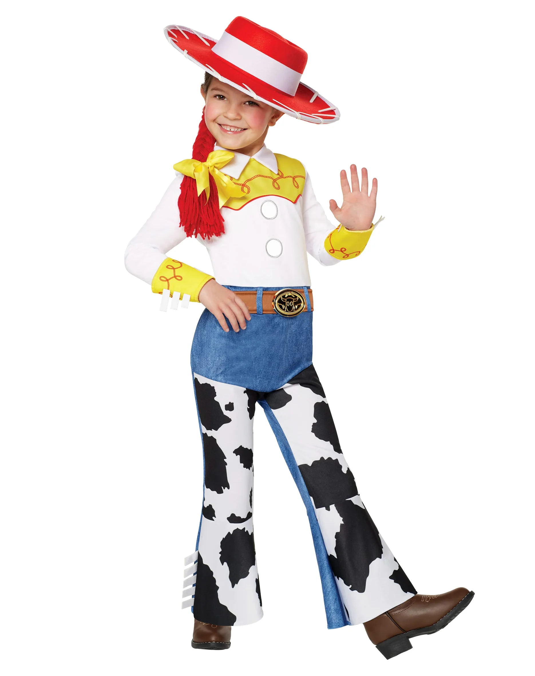 Spirit Halloween Toy Story - Disfraz de Jessie para niños pequeños, con licencia oficial, cosplay de vaquera, Disney Pixar, disfraz de grupo