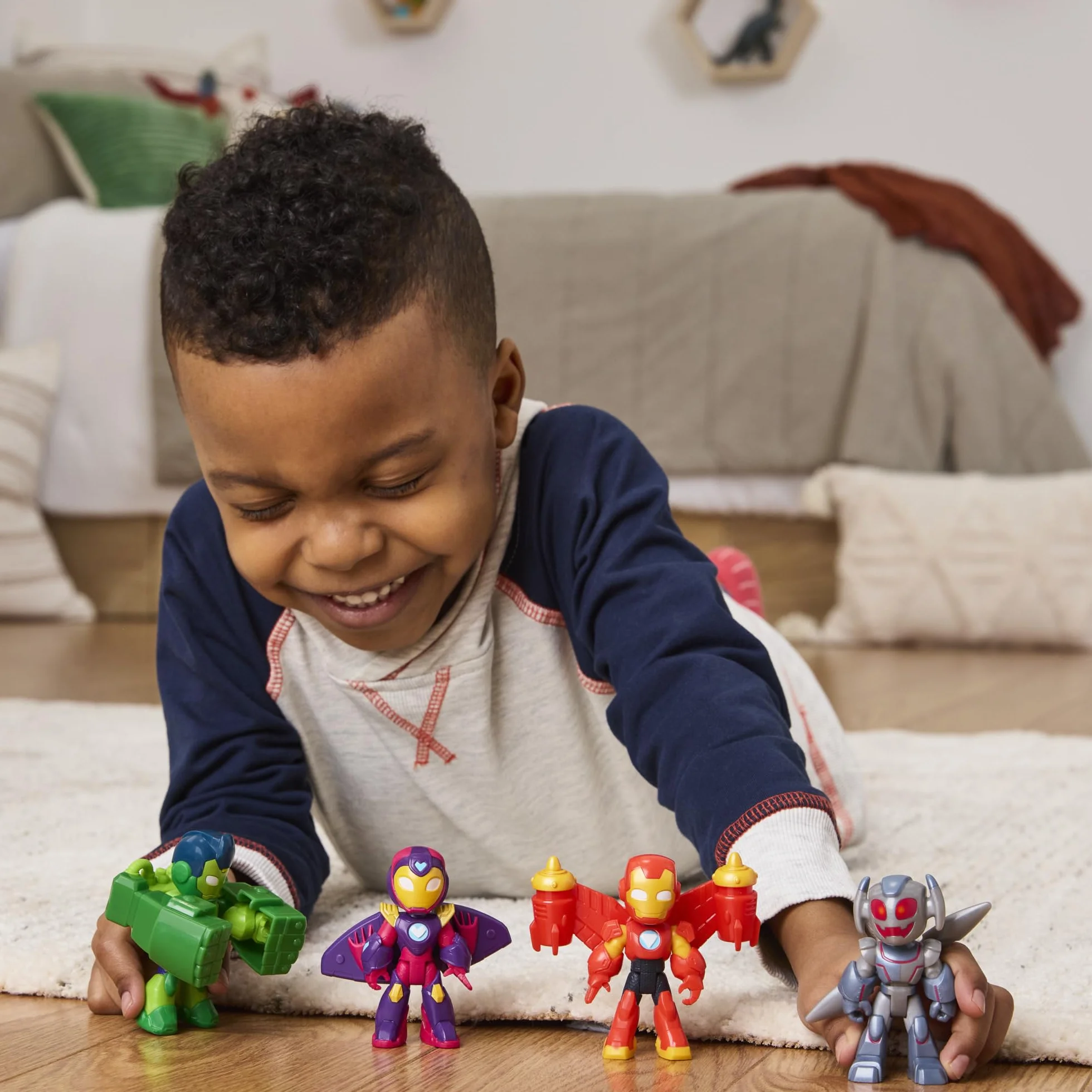 Marvel Iron Man and His Awesome Friends, Pack de Iron Figuras Blindadas, Set de Figuras de acción