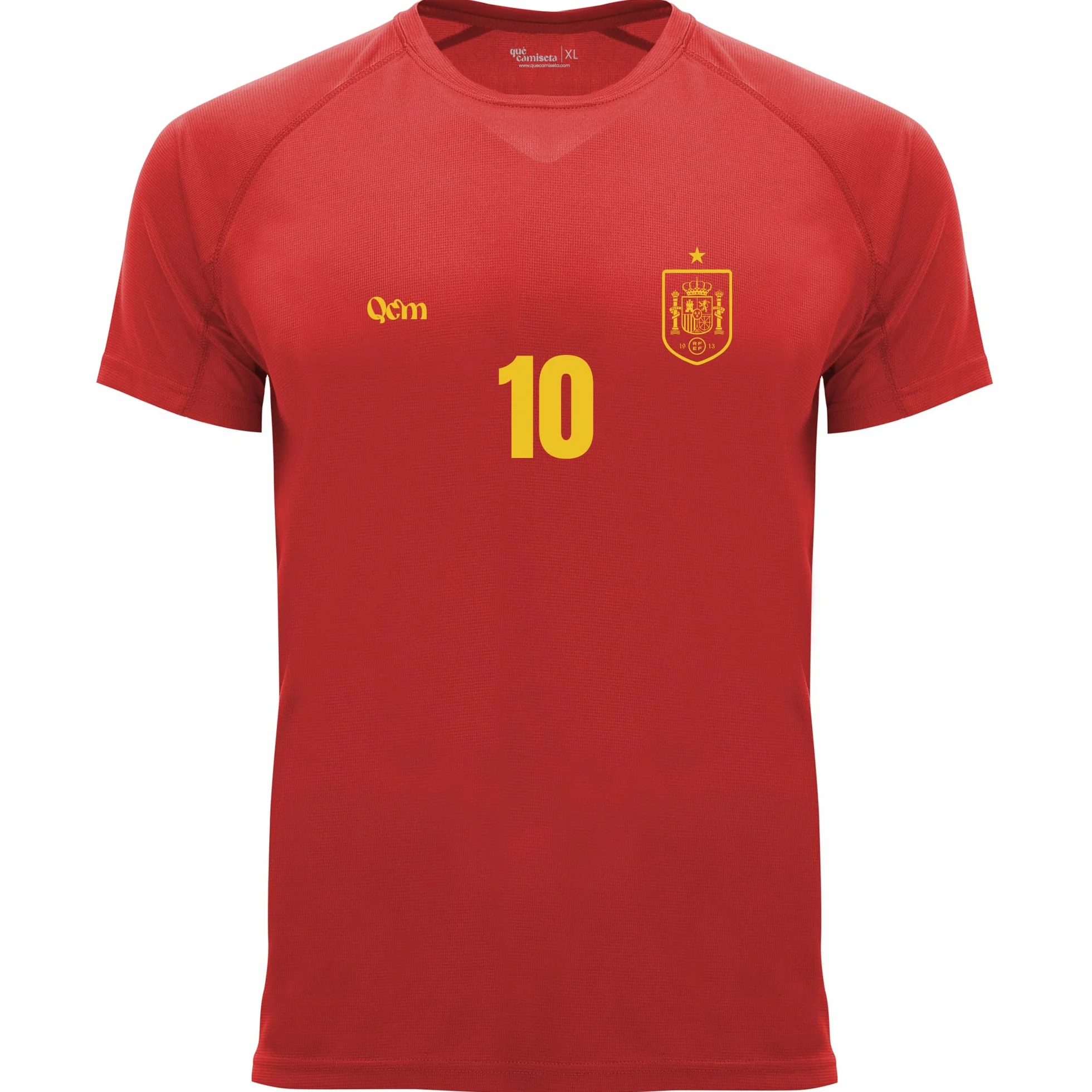 Camiseta Fútbol España Hombre Niño Personalizada Nombre Número Escudo