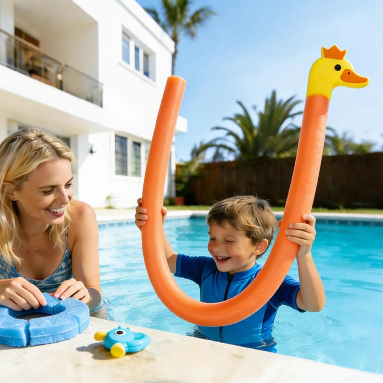 Noodles de Piscina Ayuda de flotación para Ejercicio con Cabeza Animal | Flotadores para piscina Para reuniones fin de semana, vacaciones, , playa, lago, río, aire libre