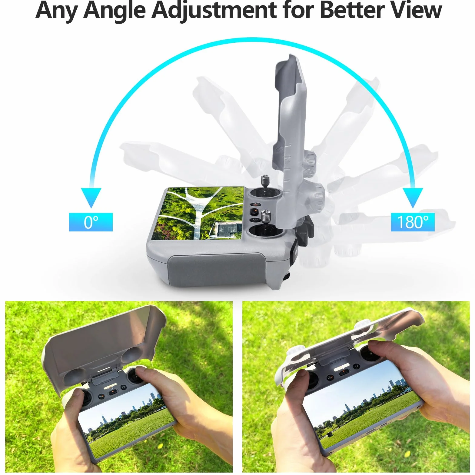 FPVtosky Lito X1 Visera RC-2 3 en 1 Soporte Protección Joystick Pantalla para DJI Min 5/4 Pro Avata 360 Air 3 Accesorios