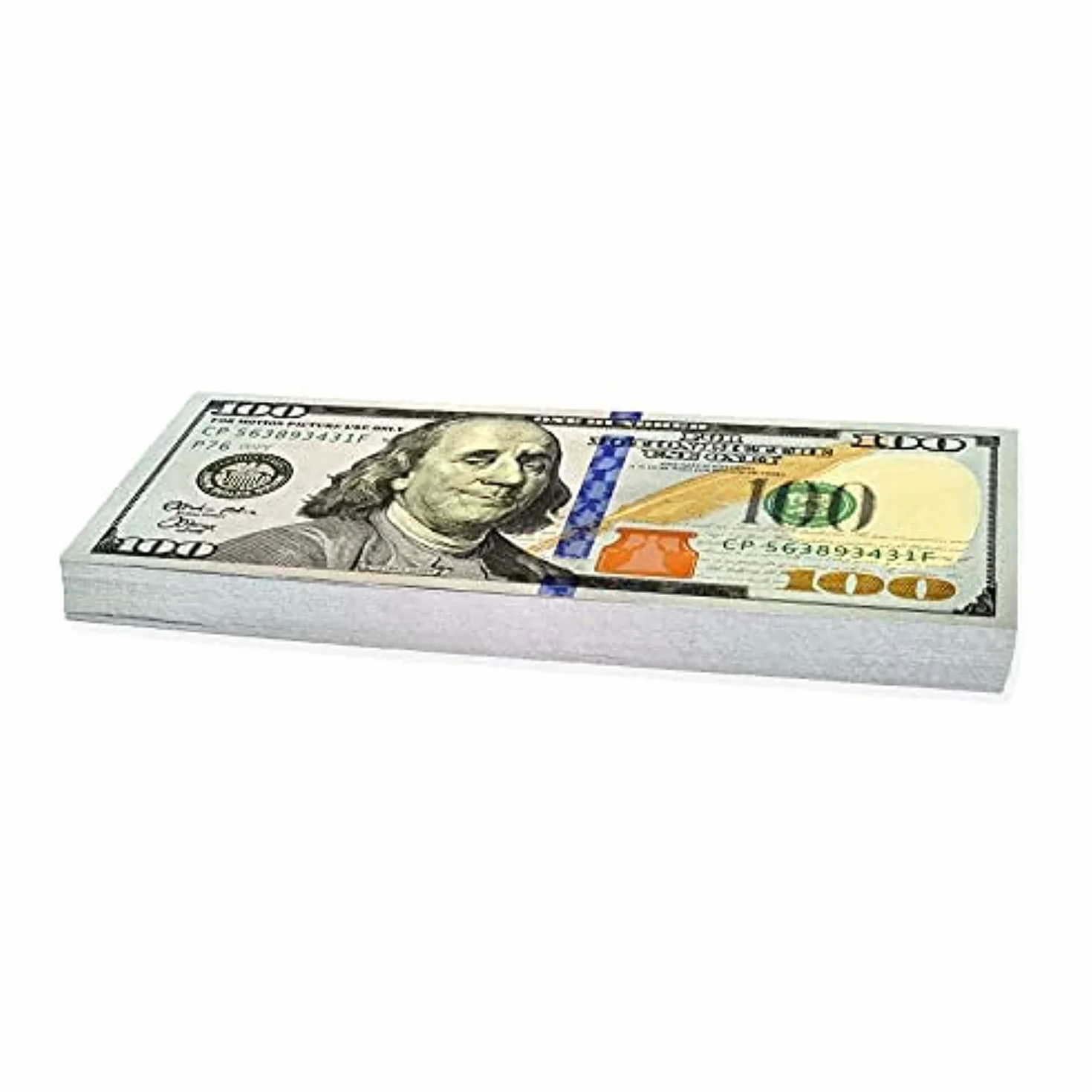 Scratch Cash Dólares 100 x $100 Dólares (tamaño real), Dinero para jugar, Props Money
