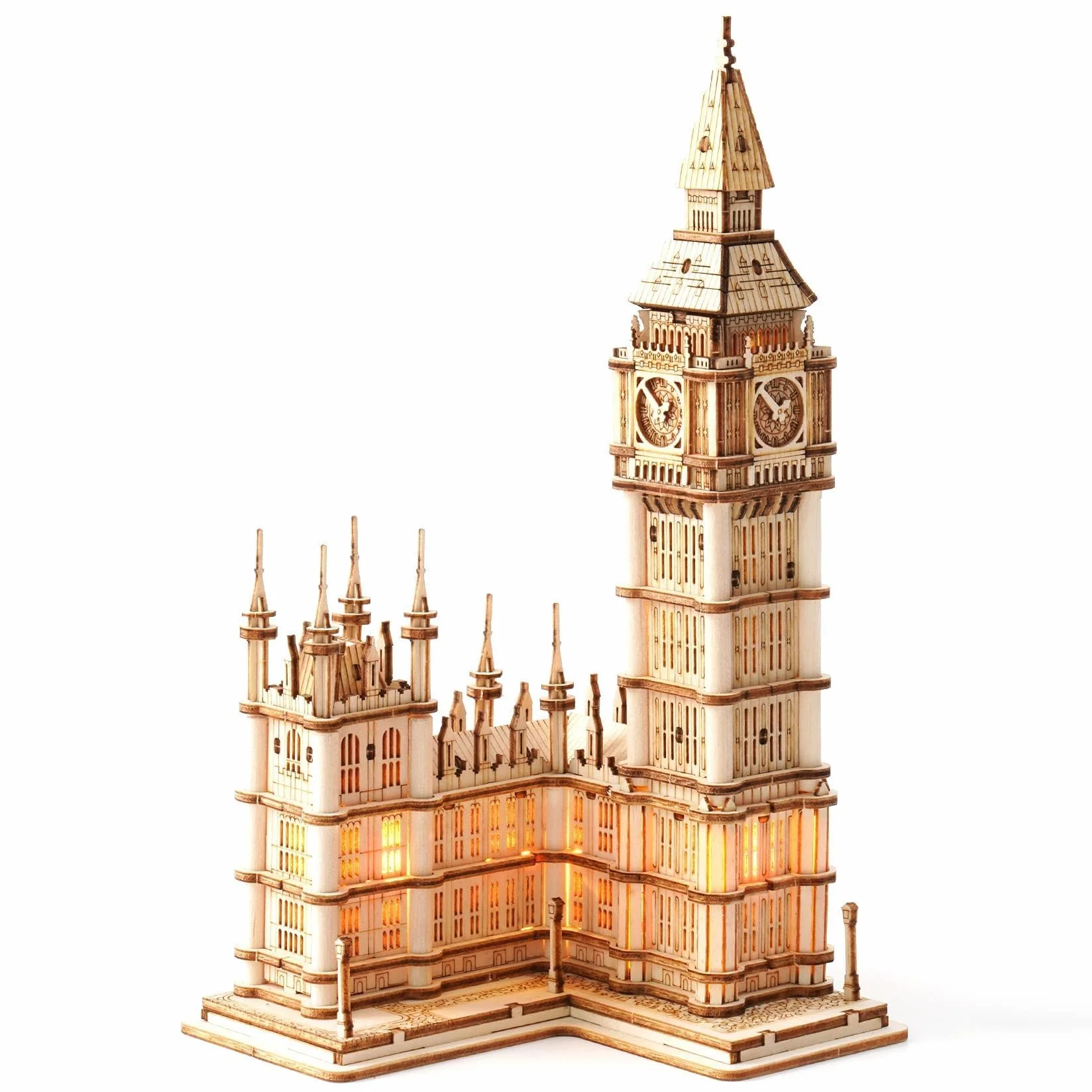 RoWood Puzzle 3D Madera Gran Ben, Maquetas para Construir Adultos y Niños, Edificios
