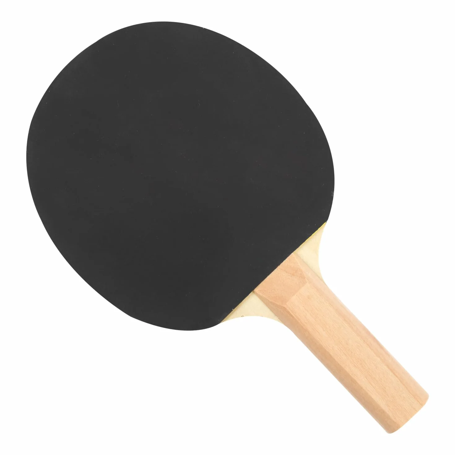 Idena 40202 - Pala de Tenis de Mesa de Entrenamiento, con Mango de Madera y Revestimiento de Goma en Rojo y Negro, Pala para Principiantes, Clubes y Tiempo Libre