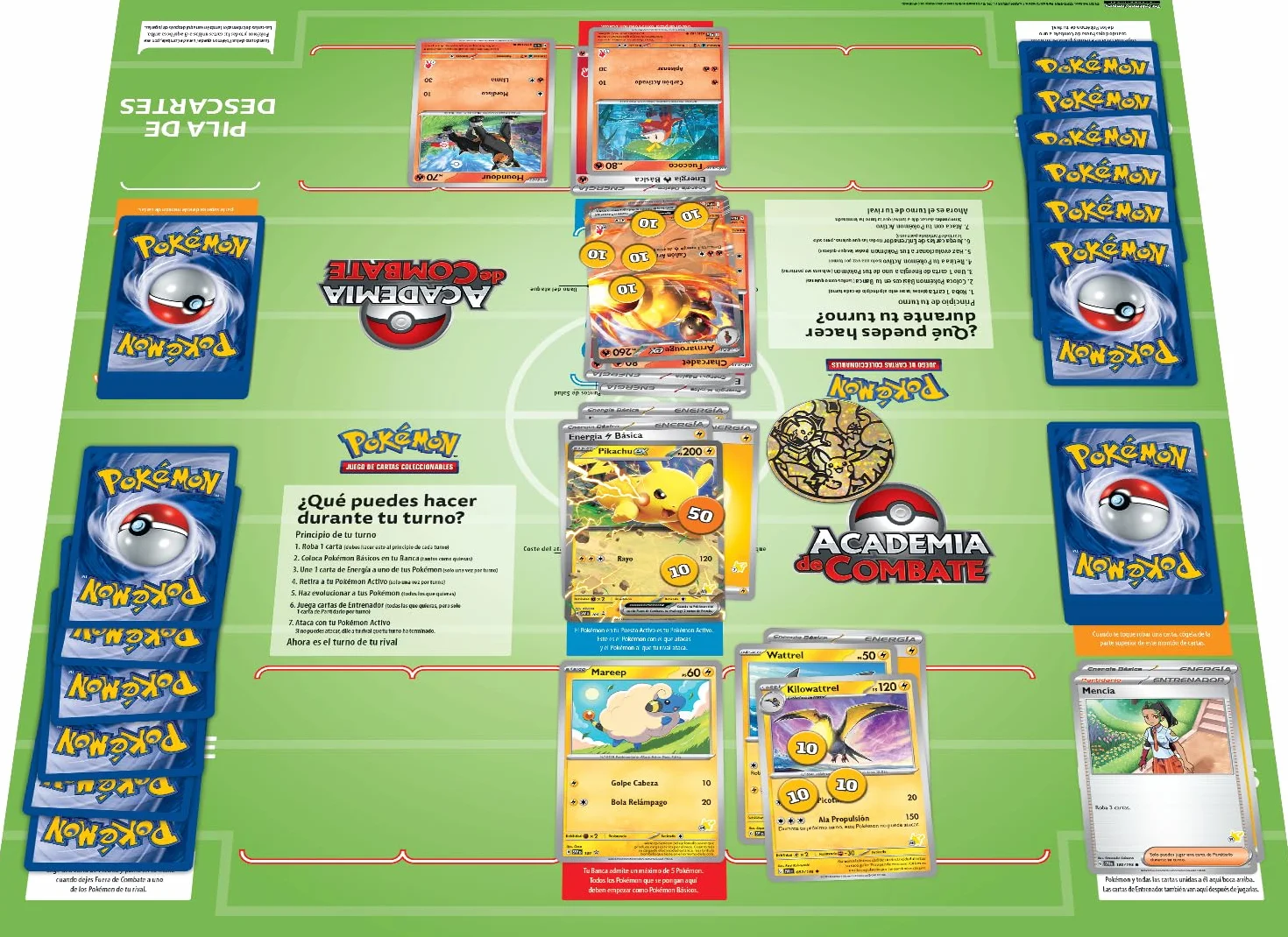 Pokémon JCC 2024 Academia de Combate Pikachu Armarouge Darkrai