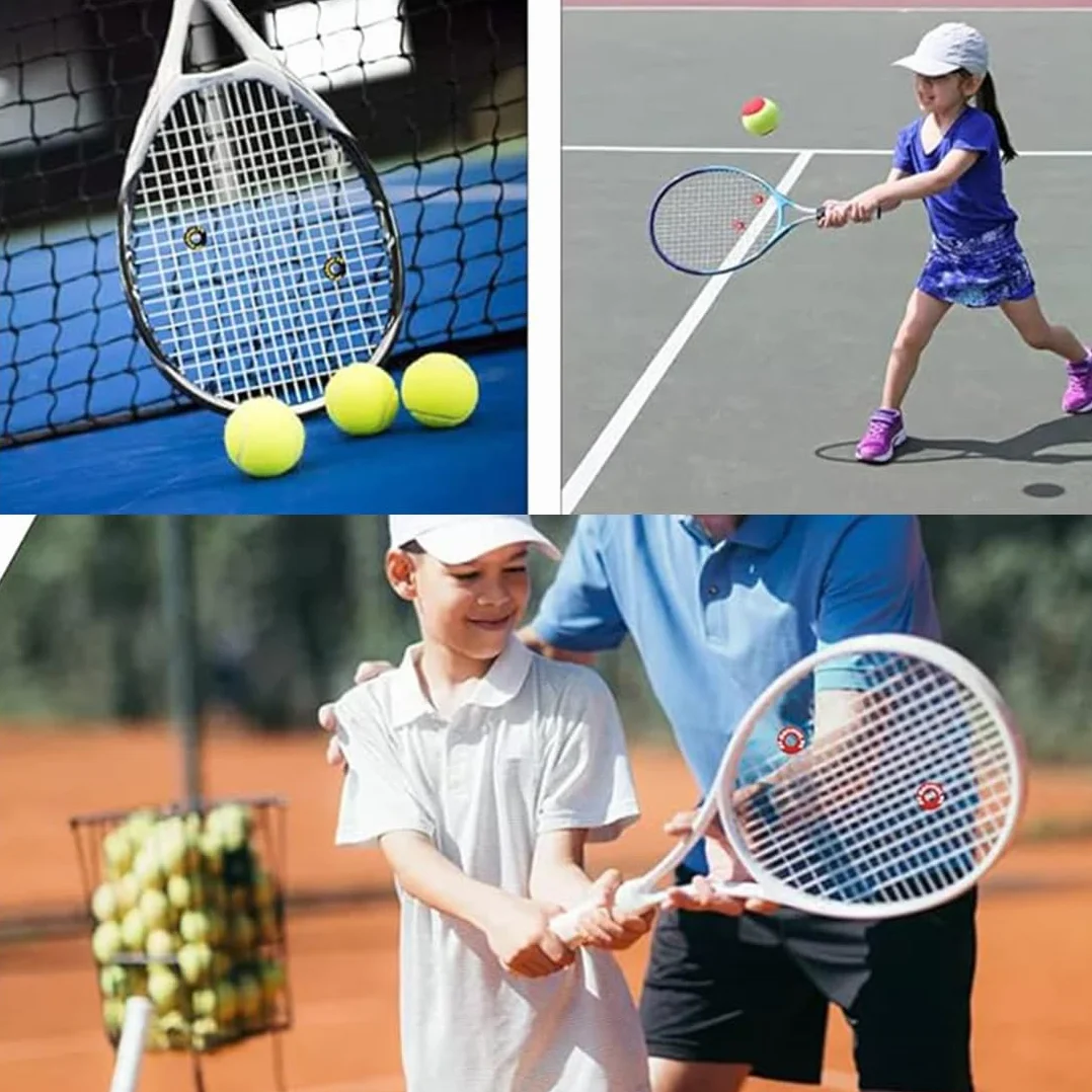 SULIUDAJI 8 Piezas Amortiguador Raqueta Tenis Silicona Antivibrador Accesorios Tenis Bádminton Squash