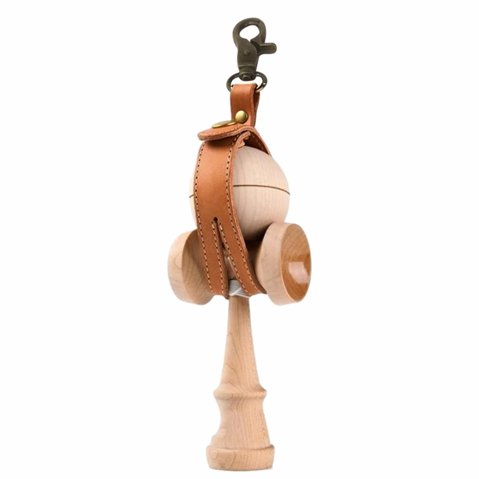 Funda para Kendama - Soporte de para Pelota, Accesorio de Transporte para Kendama | Funda Ligera para Juguetes Tradicionales Japoneses, Correas Ajustables de Madera para Interiores y Exteriores,