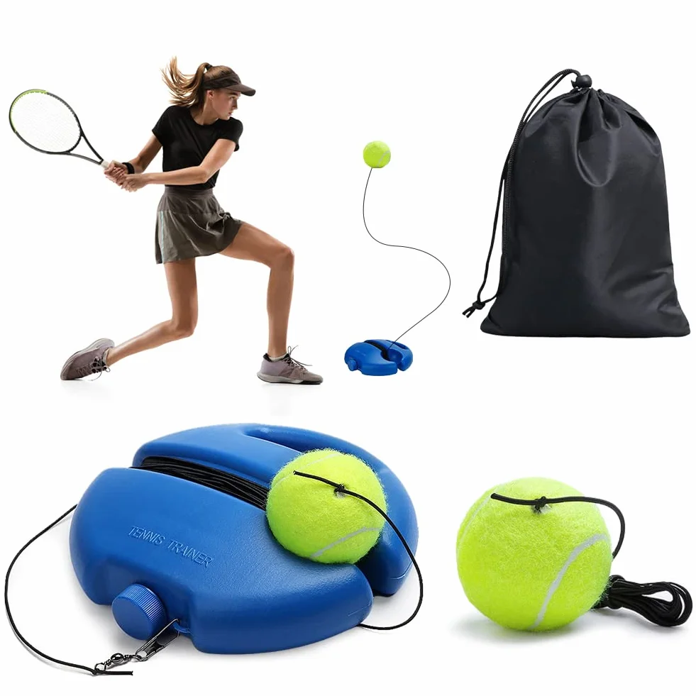 Juego de entrenamiento de tenis con 2 pelotas