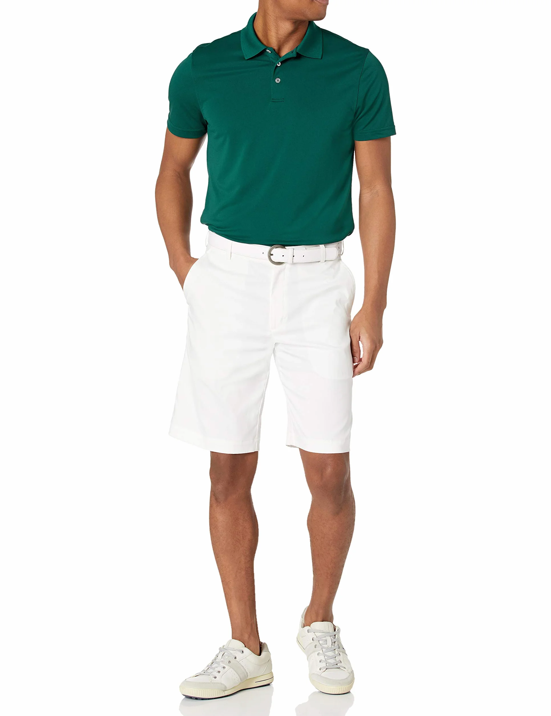 Amazon Essentials Polo de Golf Hombre Manga Corta Corte Ajustado Secado Rápido