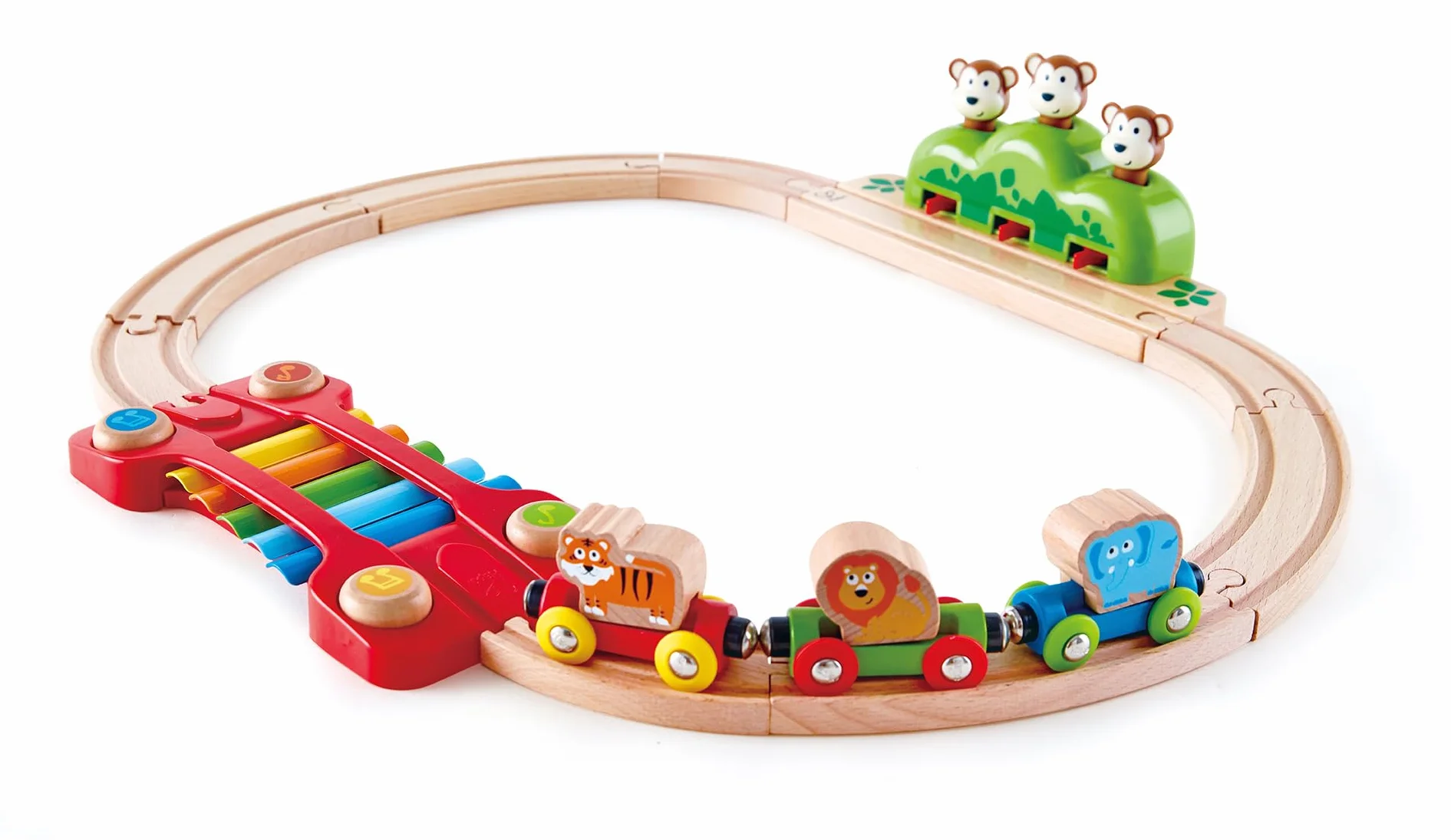 Hape Ferrocarril Música y Monos - Tren de la Jungla con Xilófono y Sorpresas Interactivas