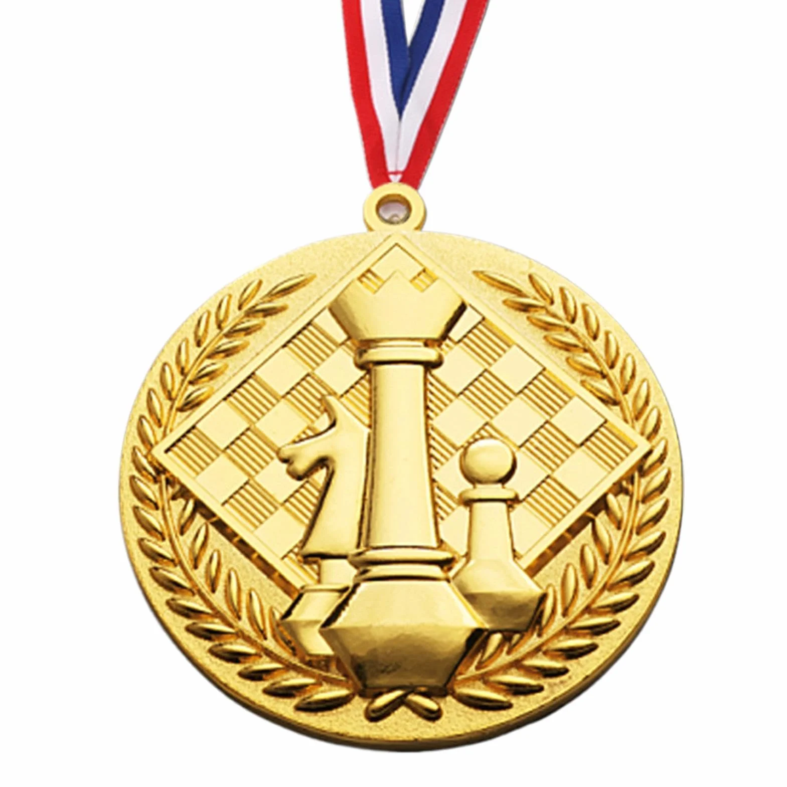 Medallas de ajedrez en relieve de oro para niños premios trofeo regalo