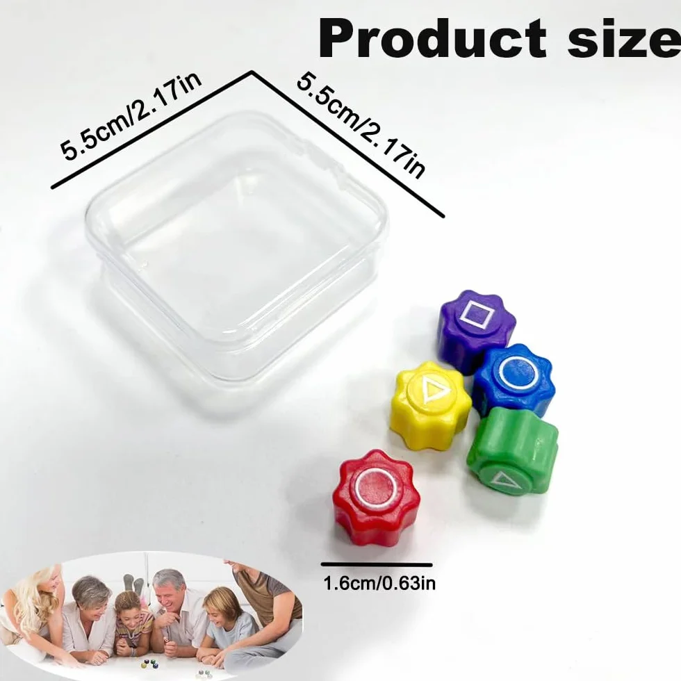 Juego Gonggi, Guijarros de Piedra para Coordinación (5Pcs + 1caja)