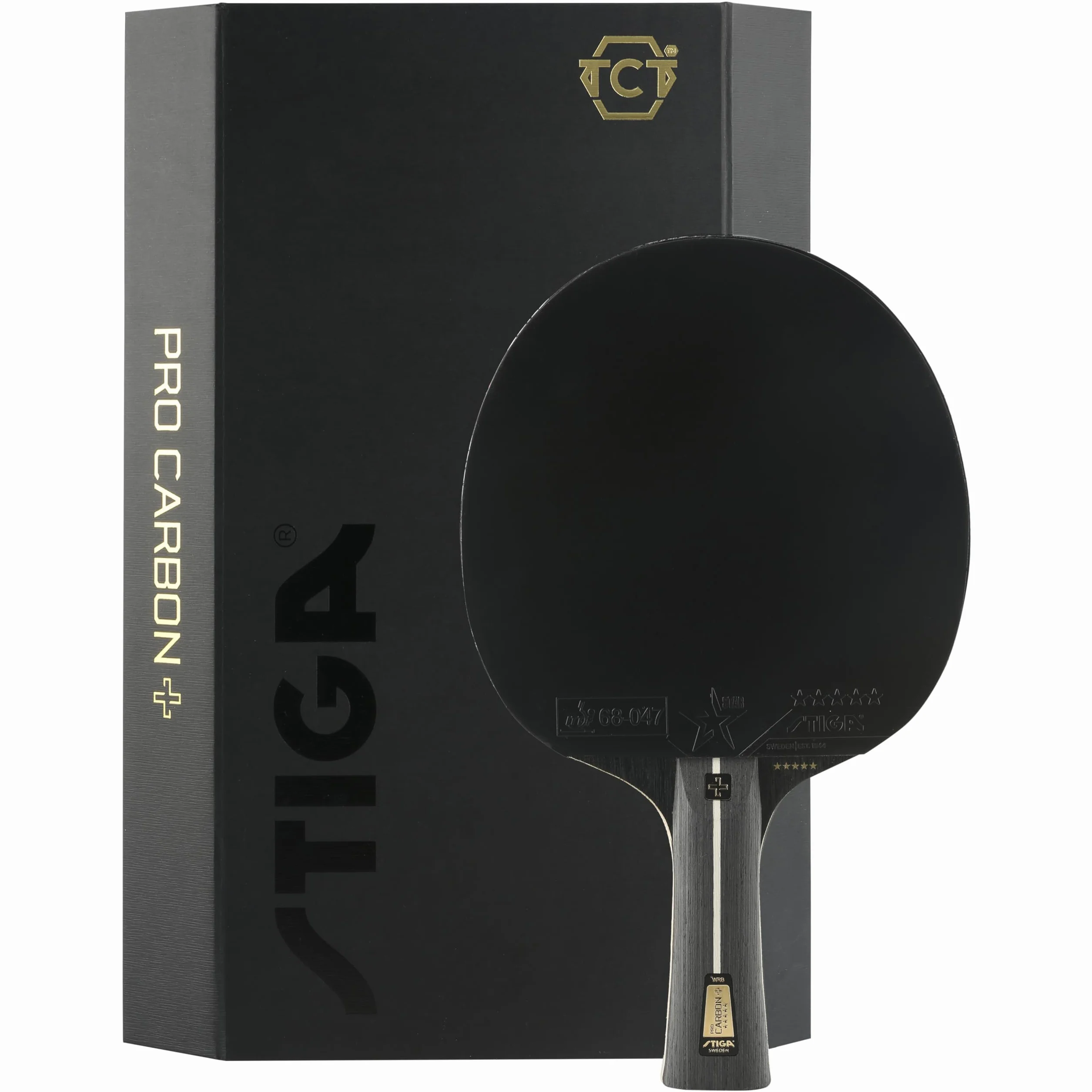 STIGA Pro Carbon Table Tennis Bat ITTF Approved Touch Carbon Technology Black/Red
