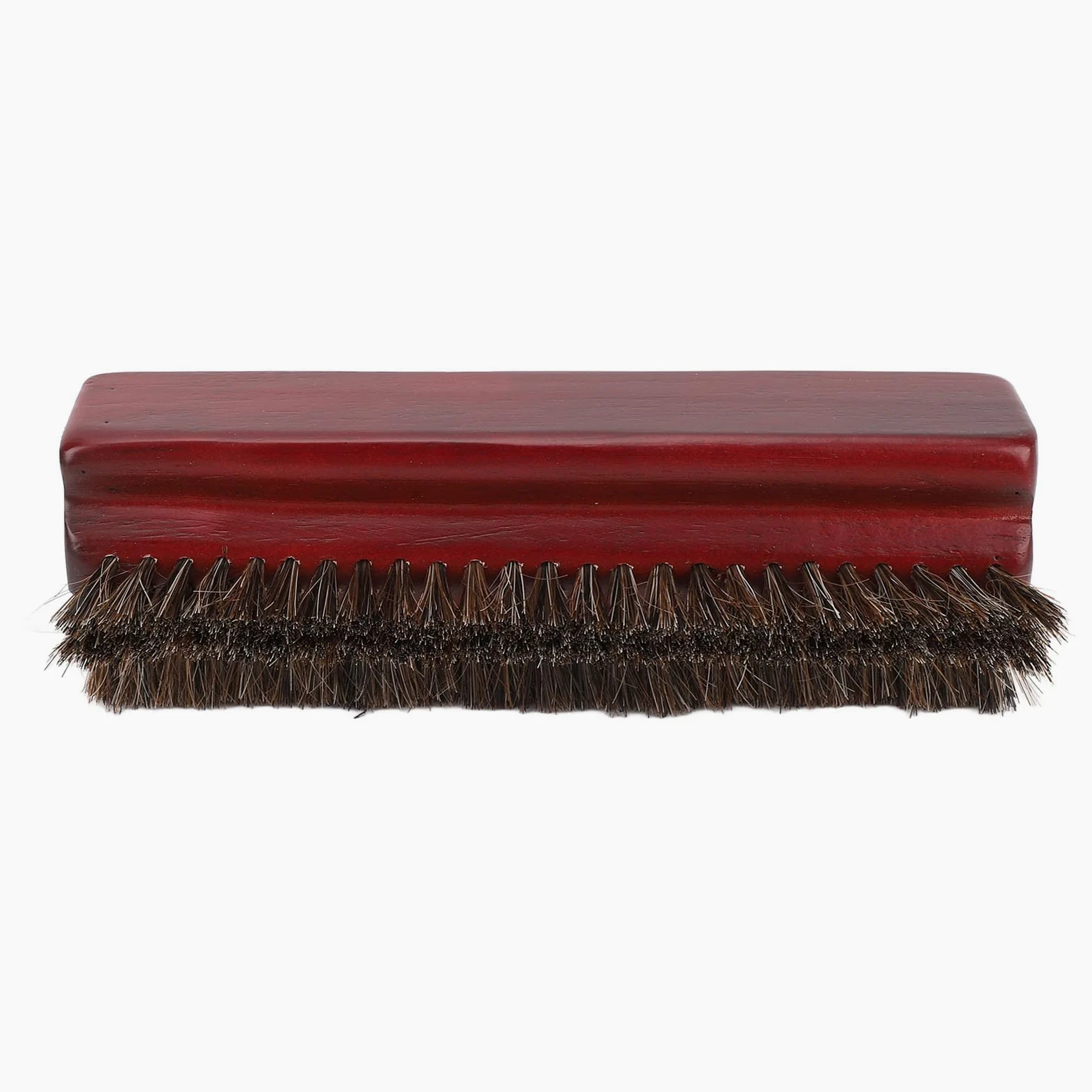 Cepillo para Mesa de Billar, Limpiador de Billar de 3 Caras de Madera de Primera Calidad, Pelo de Caballo Burdeos para Entusiastas
