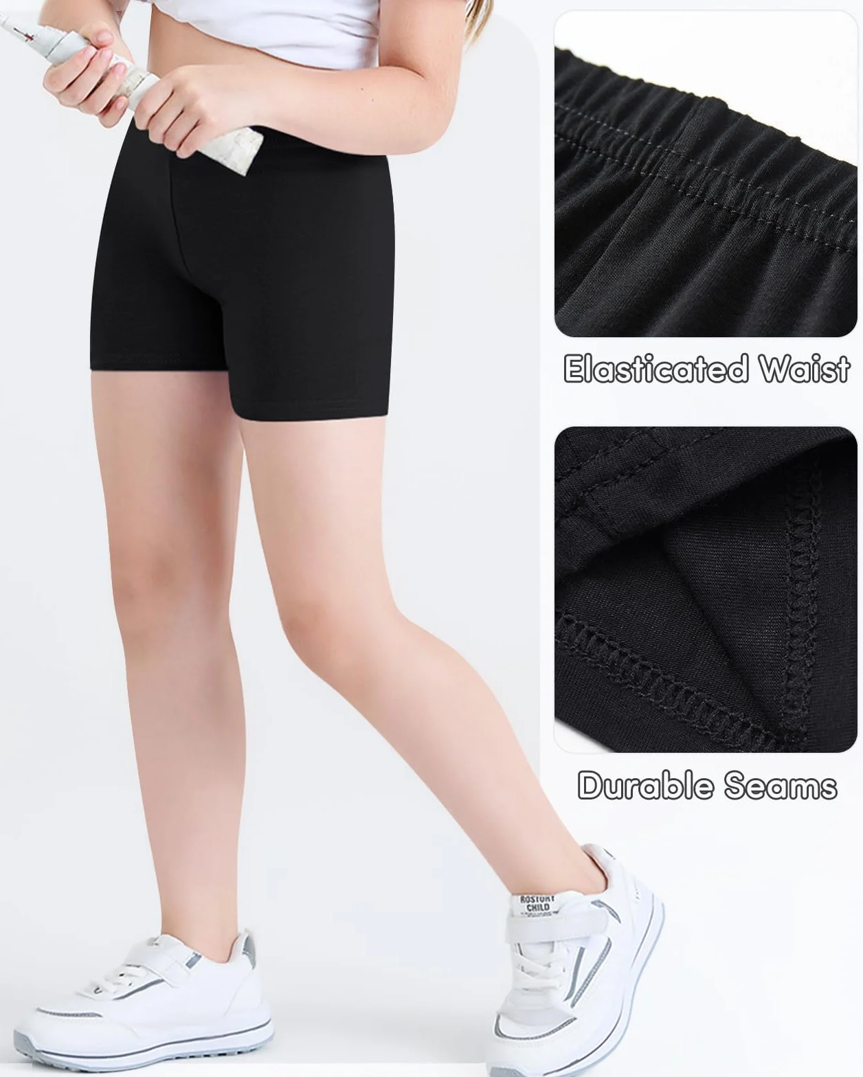 Domee Leggings Deporte Algodón Niñas 3 Pack