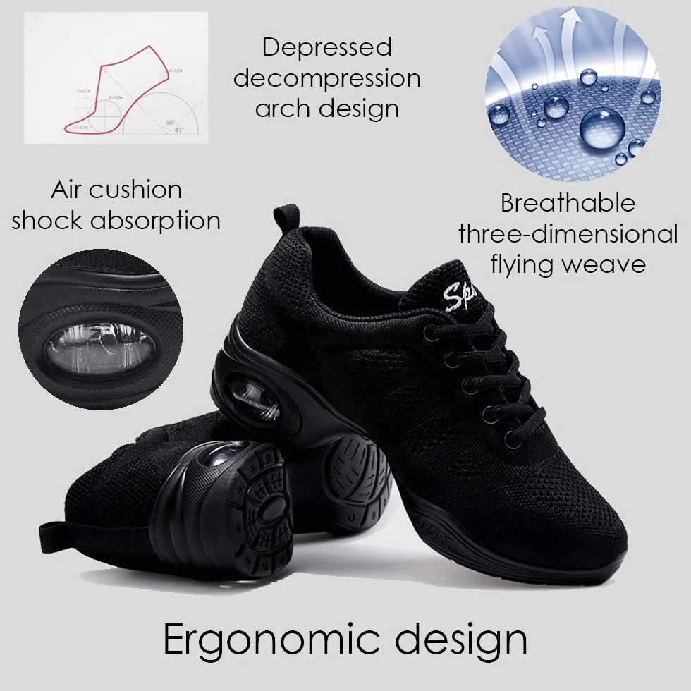 CERYTHRINA Zapatos de jazz para mujer con plataforma