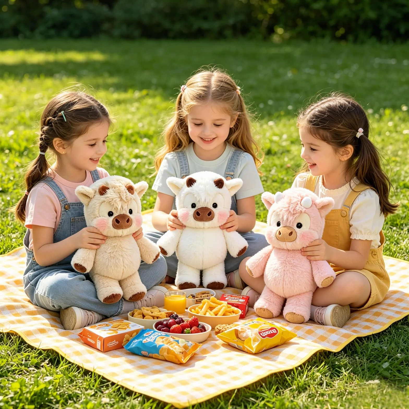 Peluche Vaca Que Corre, Peluche de Vaca de Pelaje Suave, Muñeco de Peluche Vaca para Niños y Regalos(A)