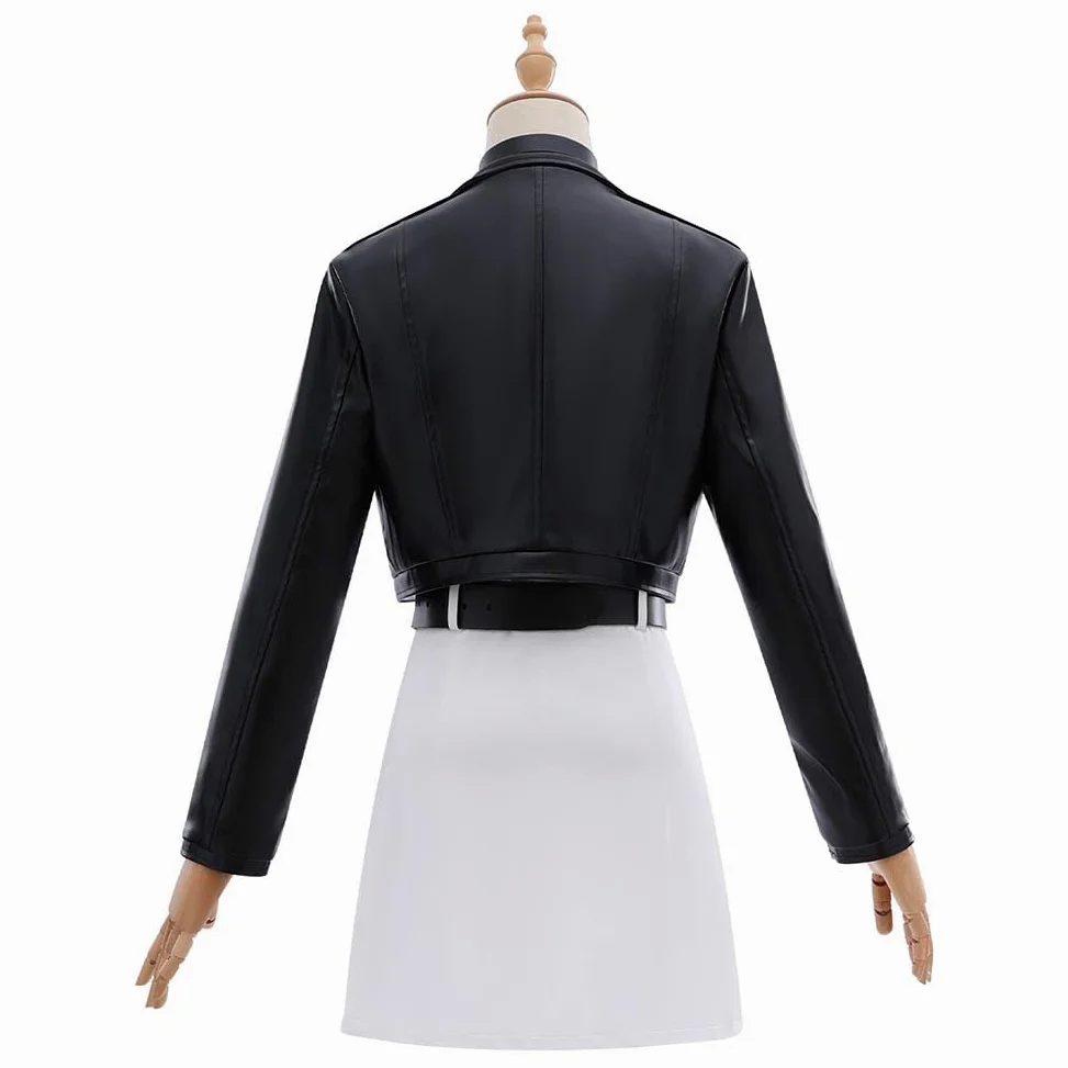 Tayama-san - Disfraz de anime para cosplay con peluca para fiesta de Halloween | Disfraz de anime Yamada-san para cosplay, conjunto de chaqueta, vestido, cuello, cinturones, medias, juego de rol