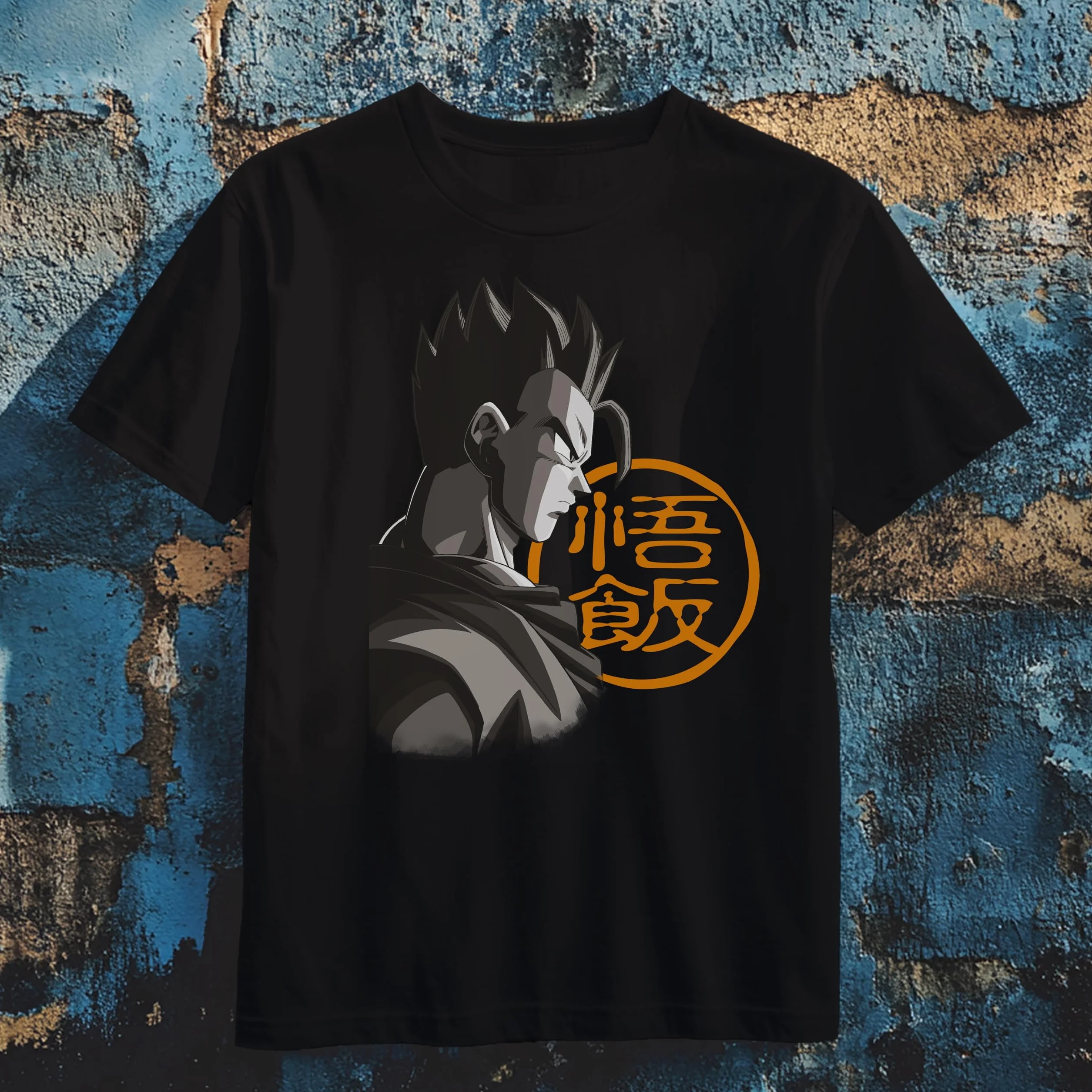 Dragon Ball Z Camiseta Hombre Gohan Oficial Licenciado Negro