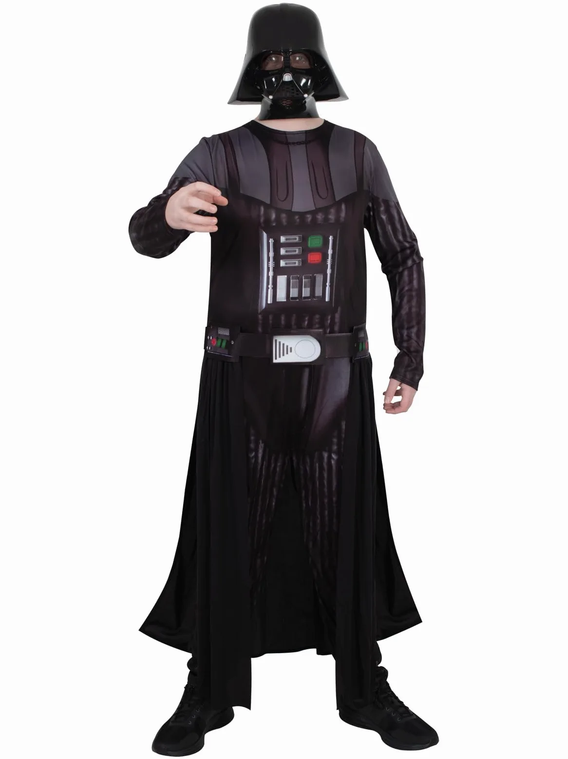Rubies Disfraz de Darth Vader para adulto, Jumpsuit con capa y máscara. Oficial de Star Wars, para Carnaval, Navidad, Cumpleaños, Fiestas y Halloween.