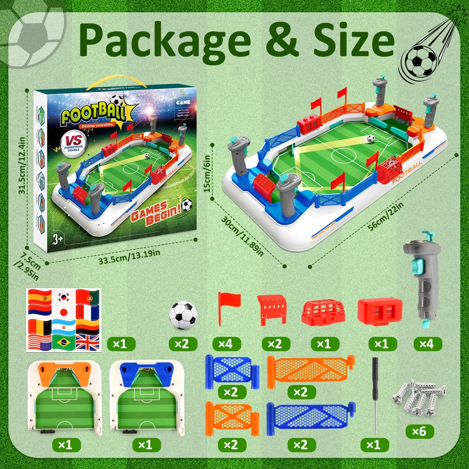Mini Futbolín Juguetes Niños 4-11 Años Juegos de Mesa Regalo Copa del Mundo 2026