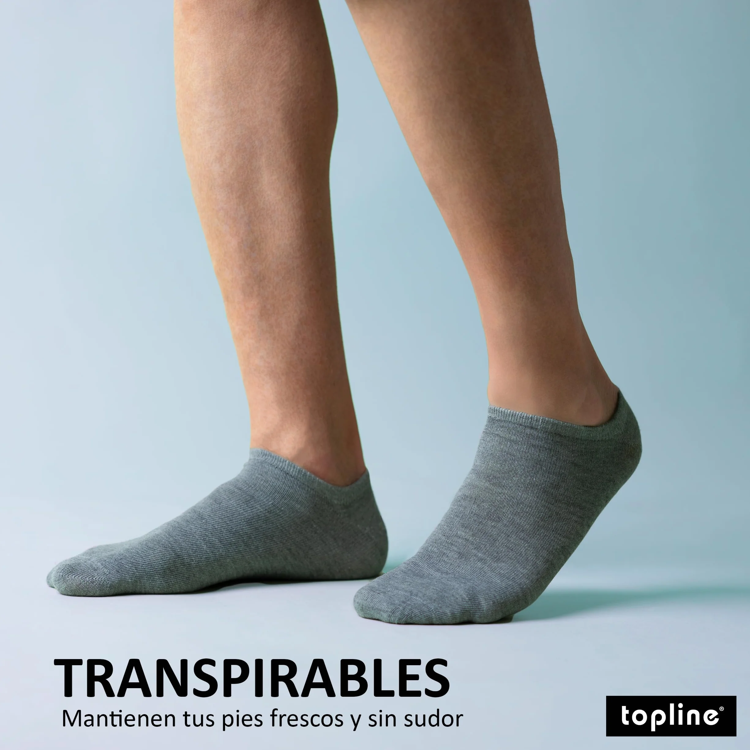 Topline Calcetines Tobilleros Hombre Mujer Cortos 12 Pares