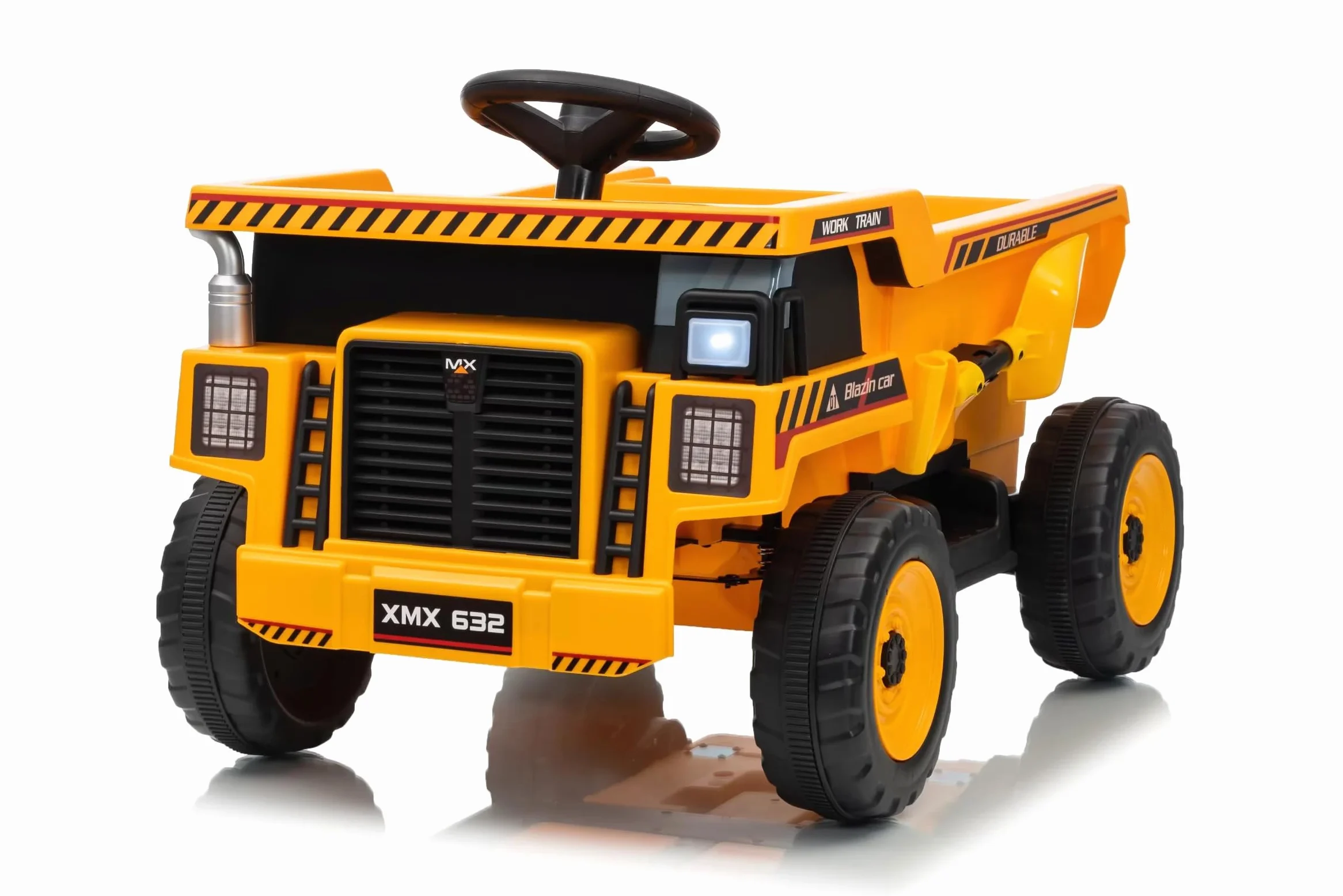 Camión Volquete Eléctrico Infantil 12V ATAA Sand con Mando Remoto | Amarillo – Música, Bluetooth y luces LED