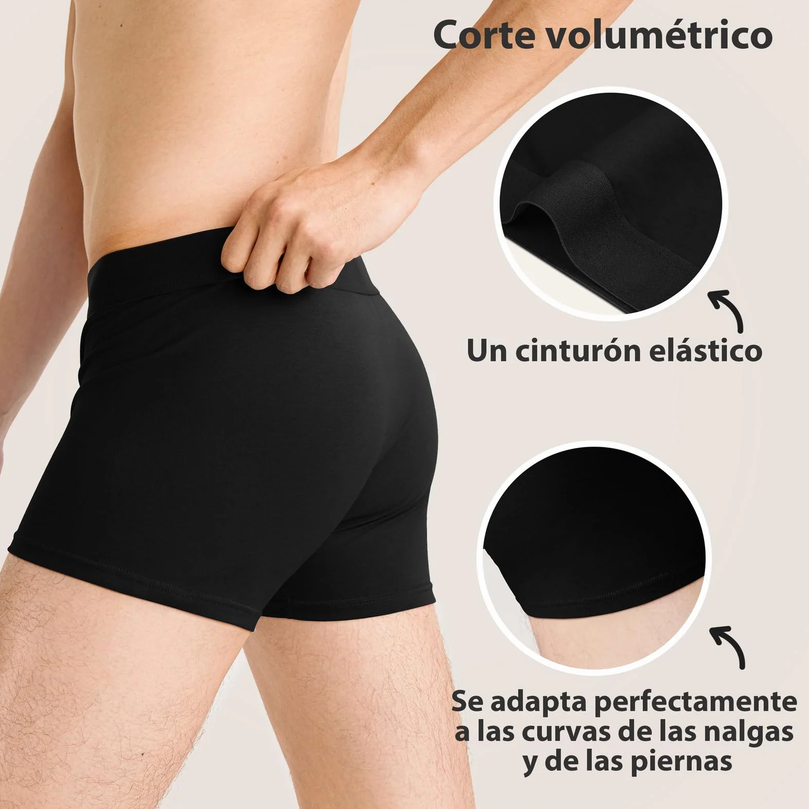 QINCAO Calzoncillos Hombre Boxer Pack de 6 Algodón