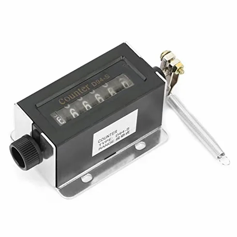 Contador de tracción mecánica reiniciable D94-S 6 dígitos 0-999999 para maquinaria