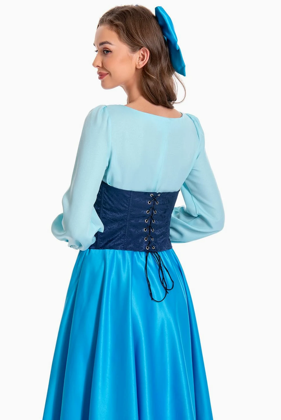 Disfraz de sirena para mujer, vestido de princesa, cosplay, traje de disfraz, juego de Halloween, carnaval
