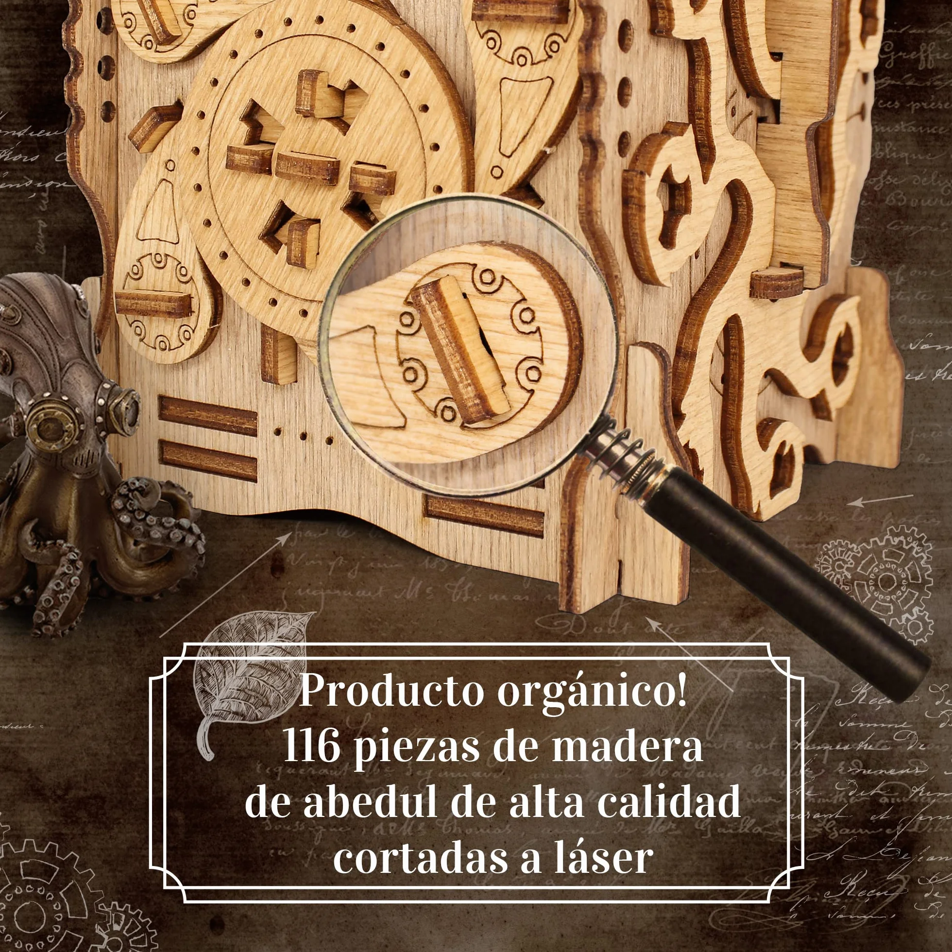 iDventure Cluebox - Capitán Nemo Nautilus - Juego de Escape Room - puzzle 3D de madera - caja misteriosa - caja secreta japonesa - regalo original - caja para dinero boda - rompecabezas para adultos