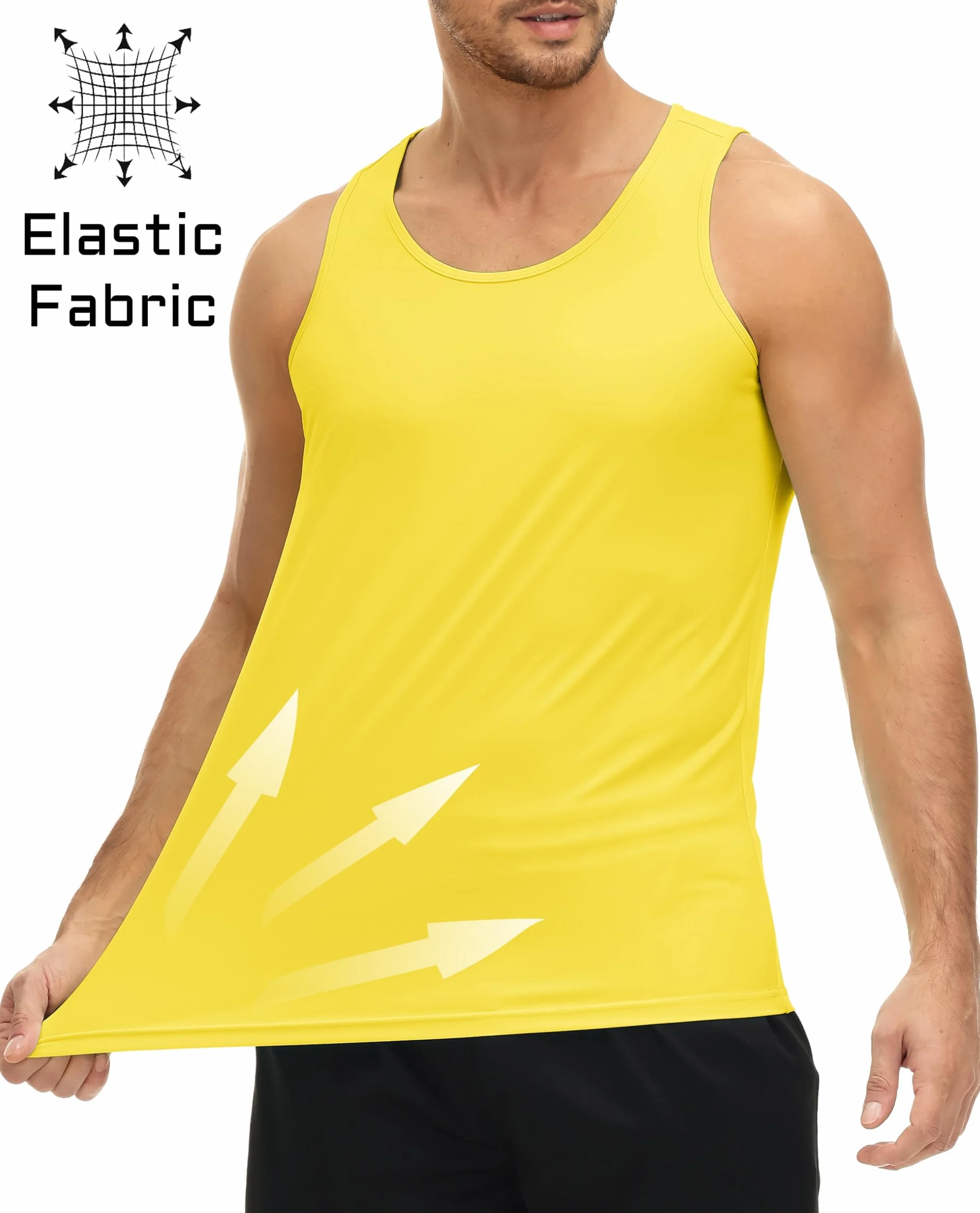 MAGCOMSEN Camiseta sin Mangas Hombre Running UPF 50+ Secado Rápido Ropa Deportiva Gimnasio